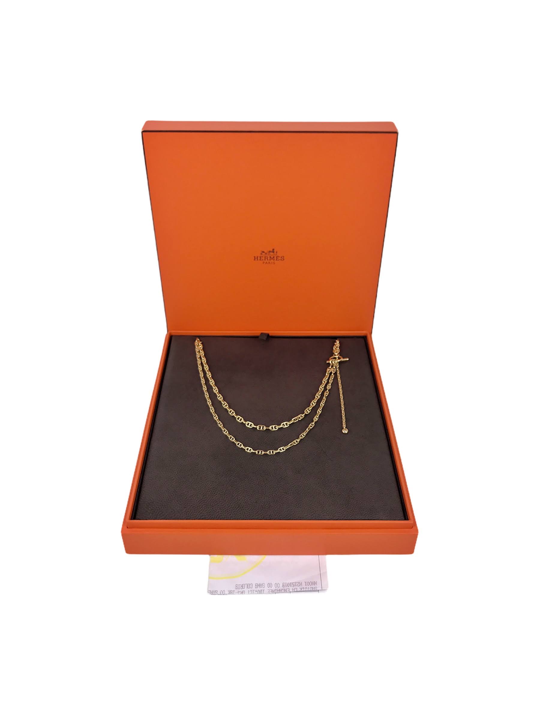 Chaine D’Ancre Enchainee 18K Gold & Diamond Necklace