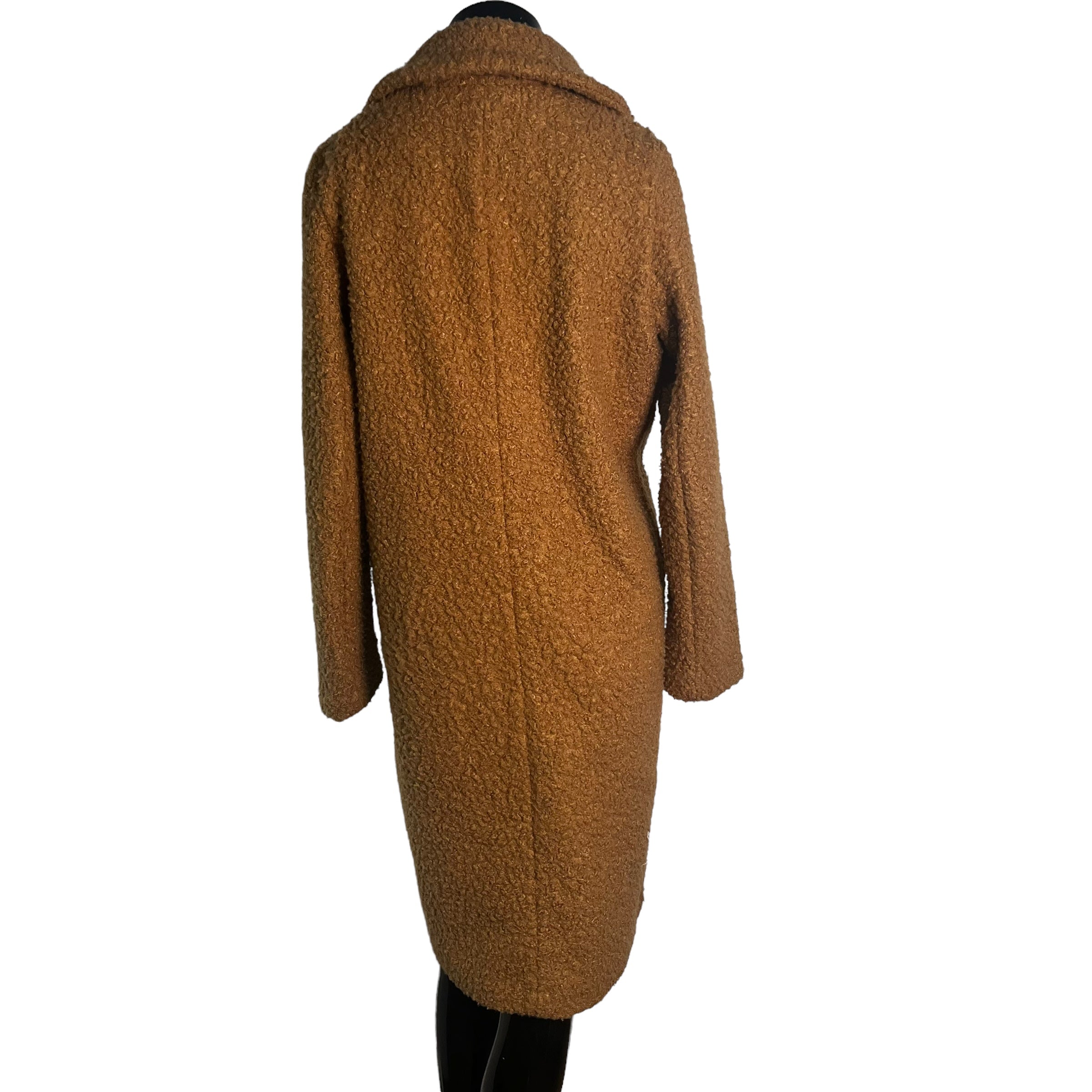 DYNAMITE Camel Faux Shearling Teddy Coat