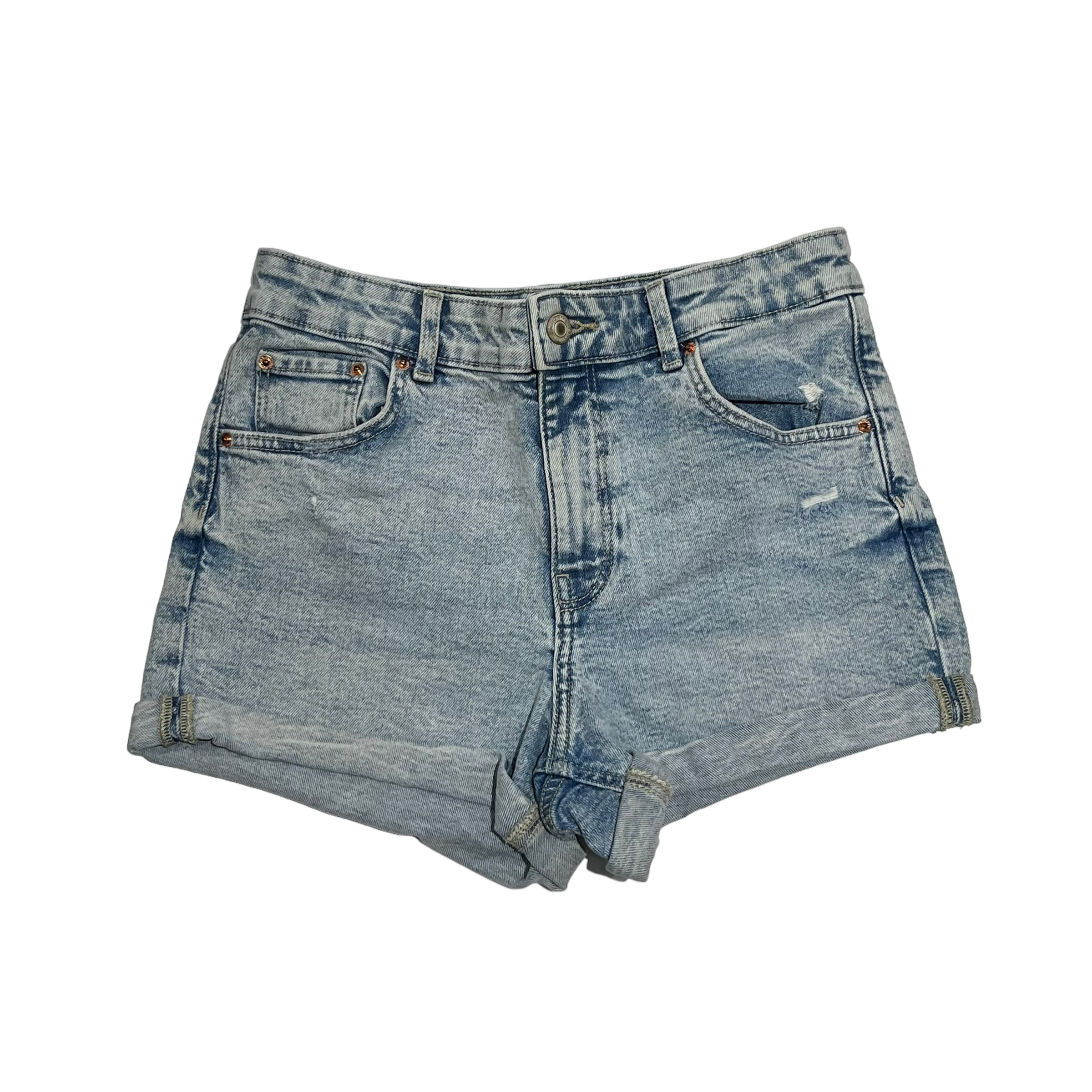 BERSHKA Light Denim Shorts