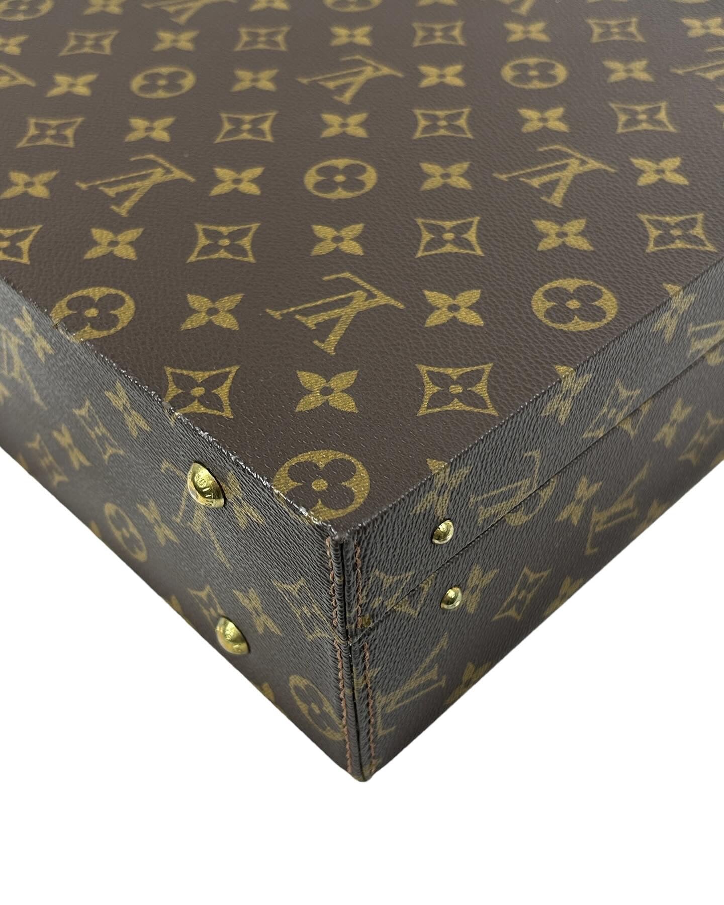 Limited Edition Rare Monogram Coated Canvas Boite Bijoux Jewelry Travel Case Bag w/GHW