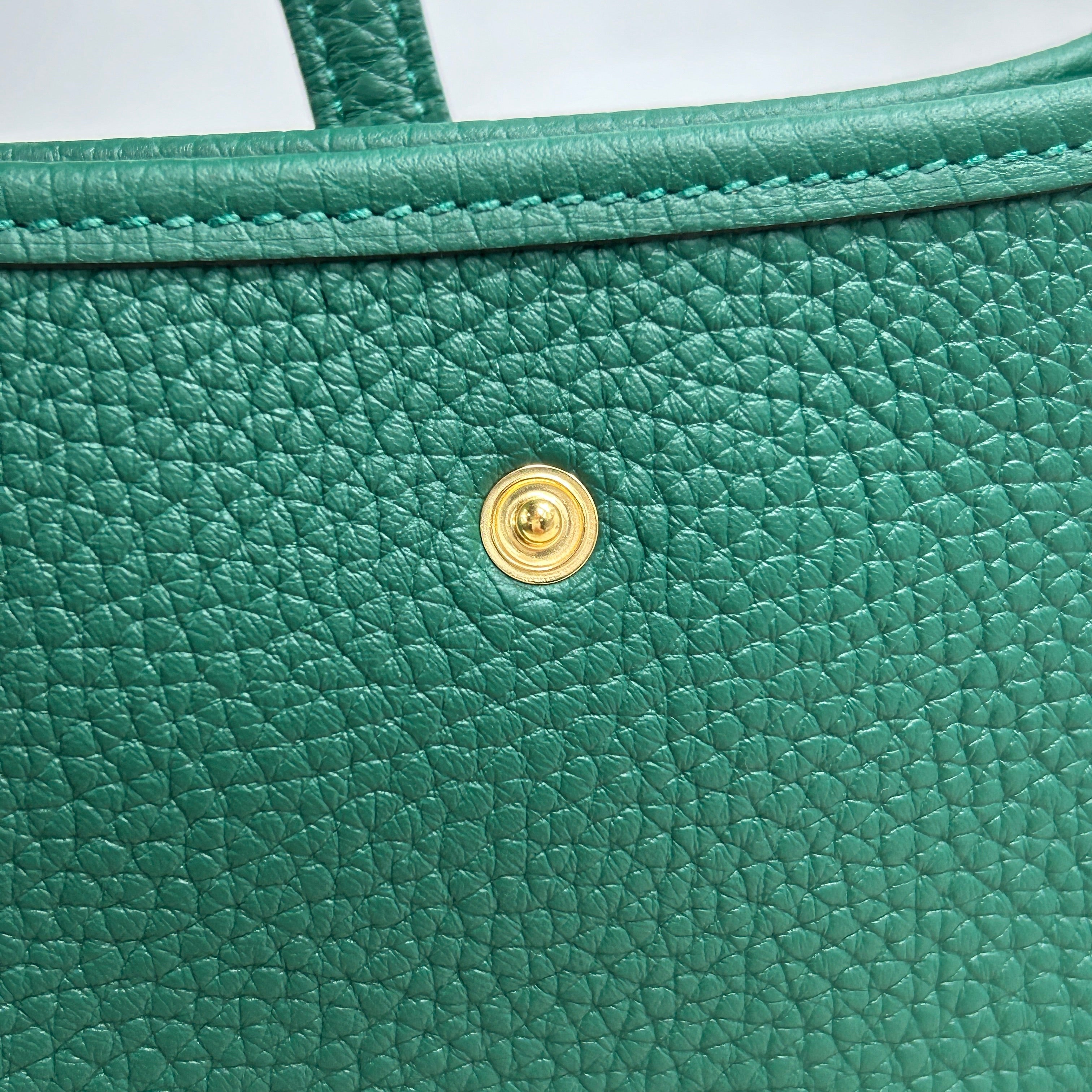 Vert Moyen Taurillon Clemence Leather Evelyne TPM w/GHW