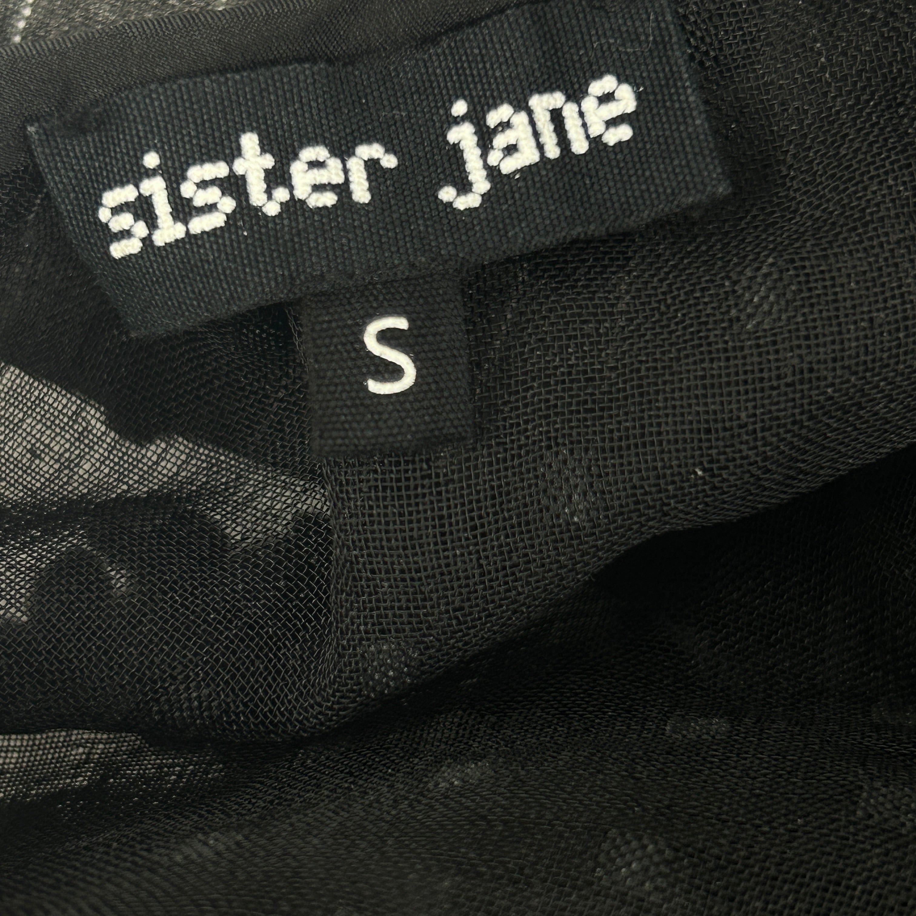 SISTER JANE Aristocrat Mini Smock Dress in Black