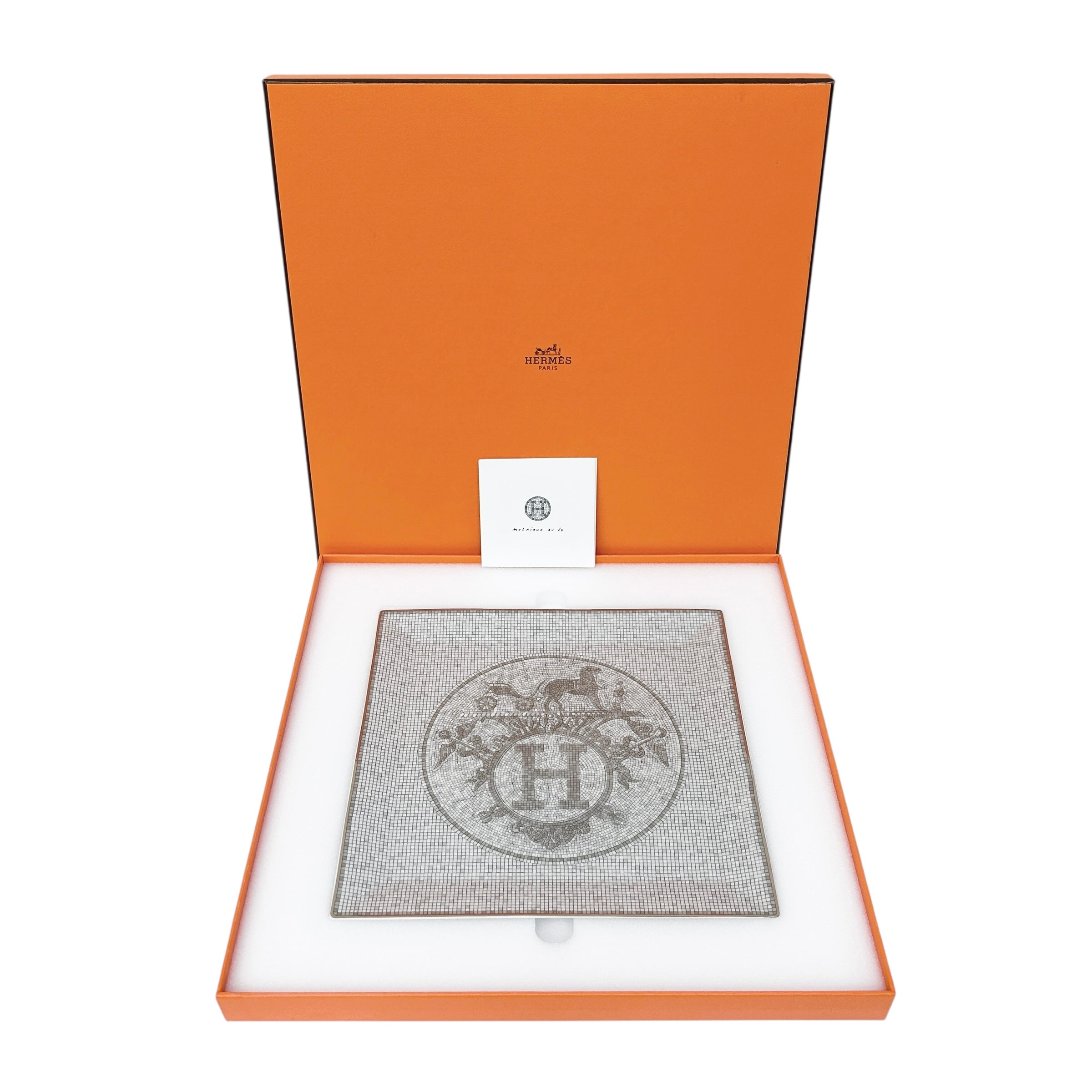 Mosaic au 24 Platinum Square Plate - Haute Classics