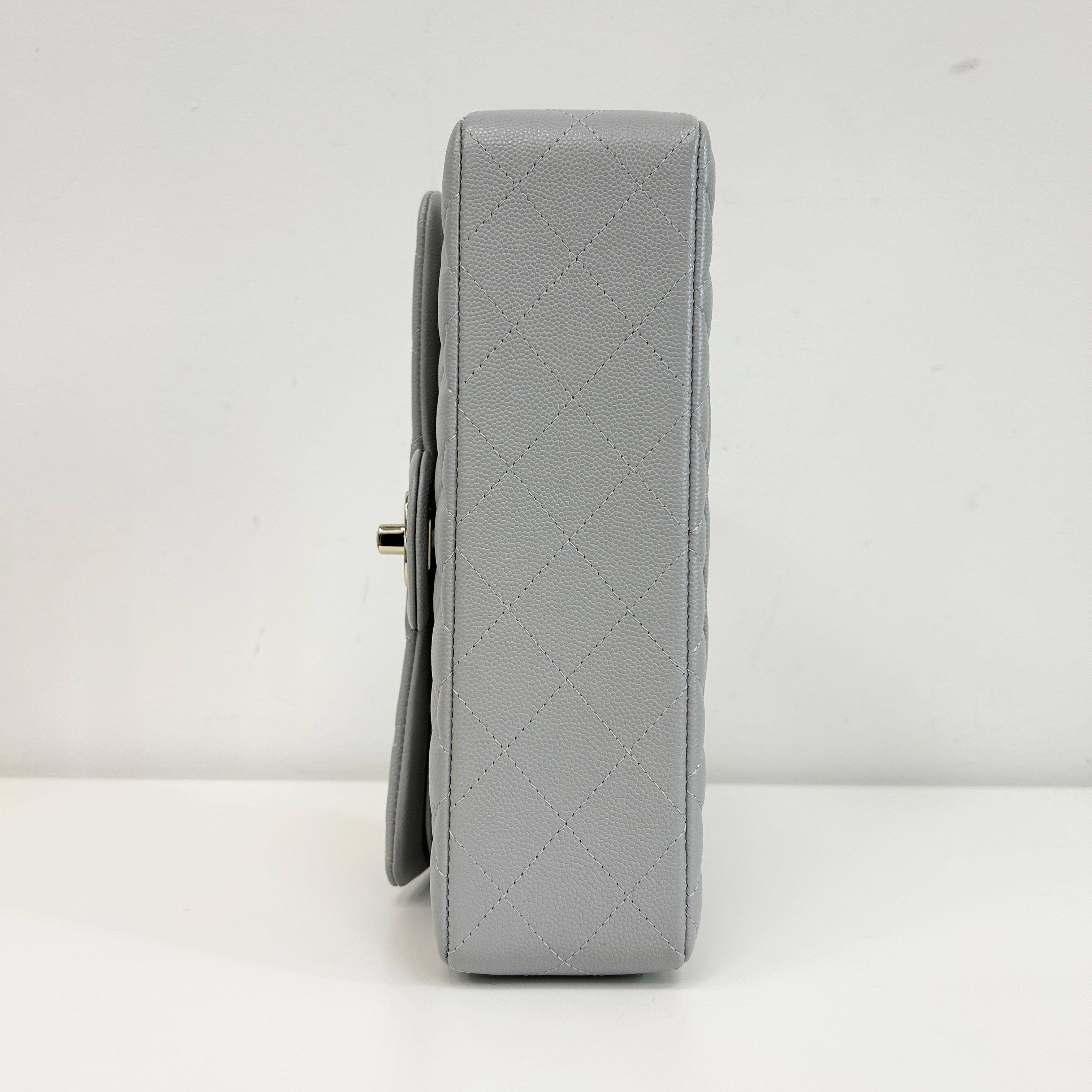 Light Grey Small Double Flap w/LGHW