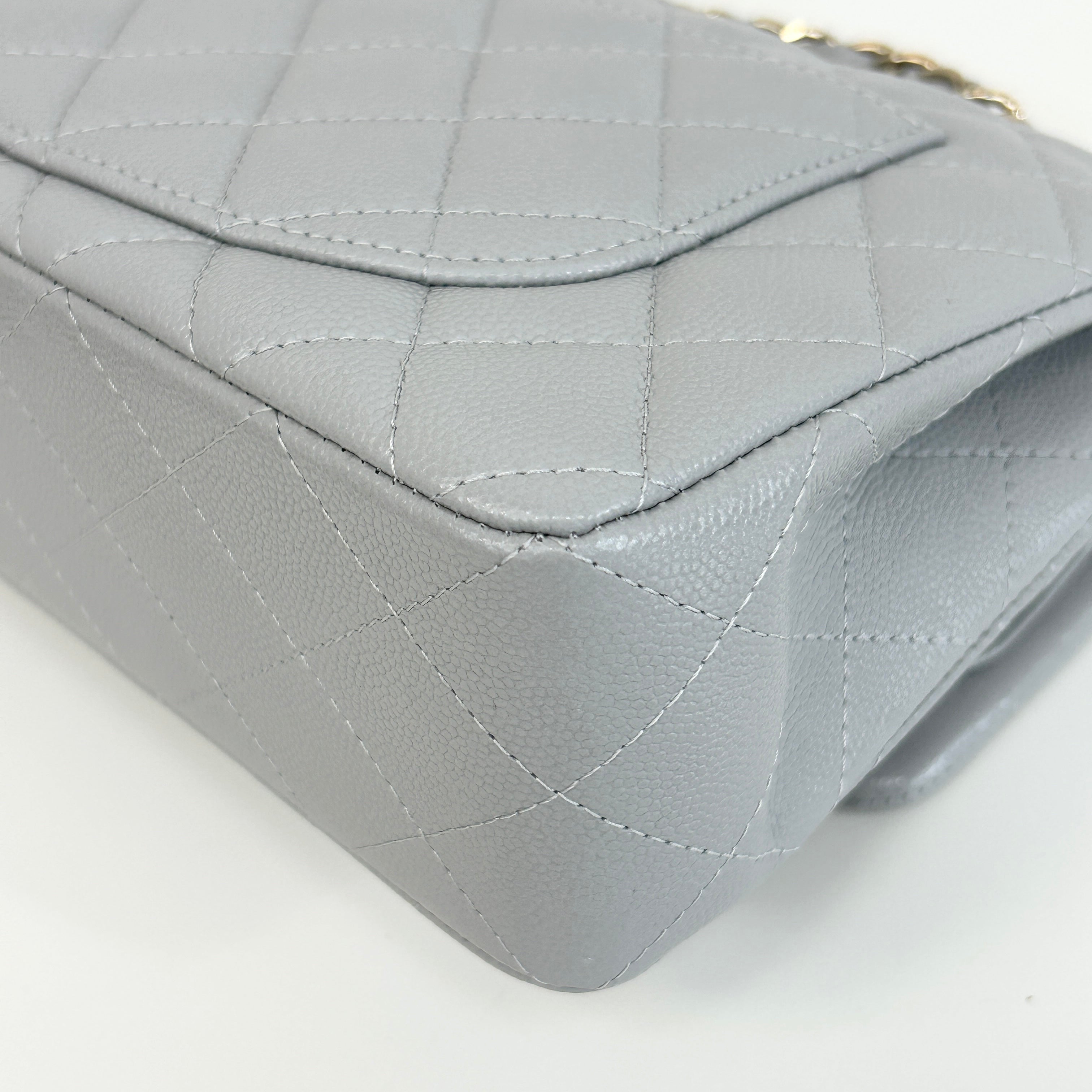 Light Grey Small Double Flap w/LGHW