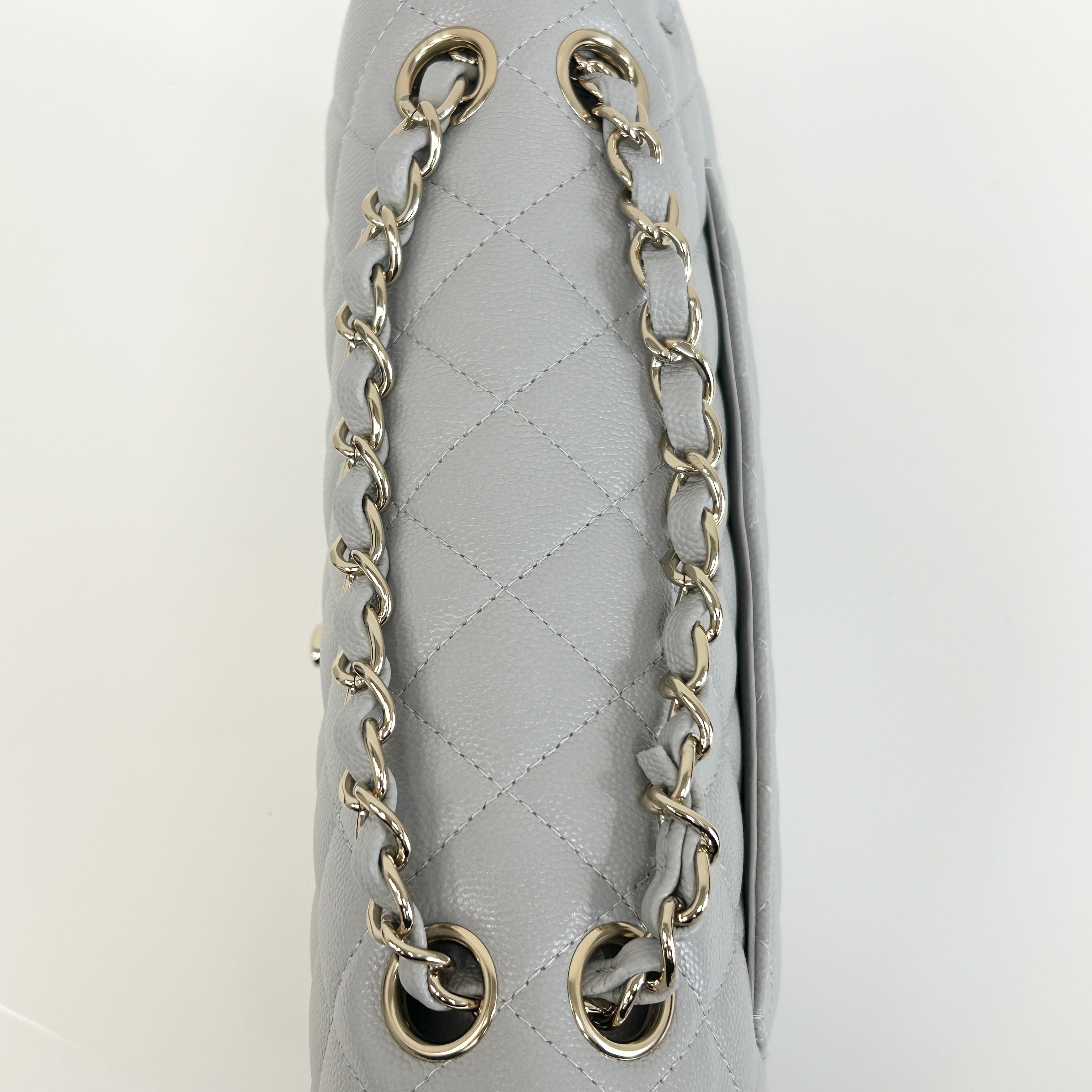 Light Grey Small Double Flap w/LGHW