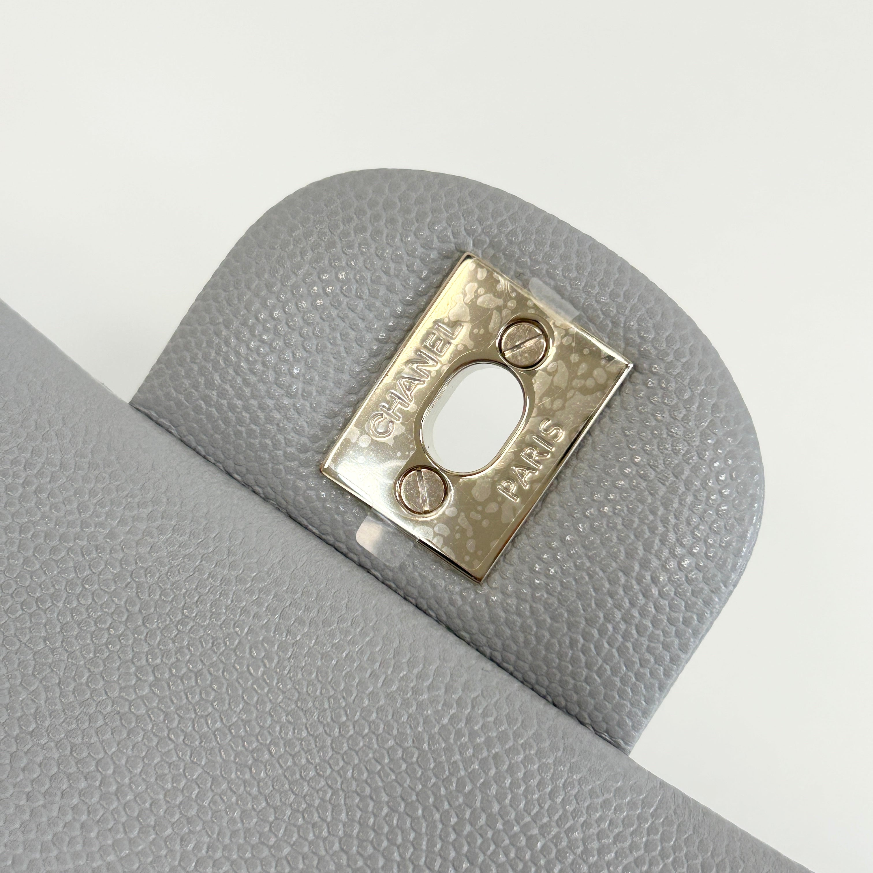 Light Grey Small Double Flap w/LGHW