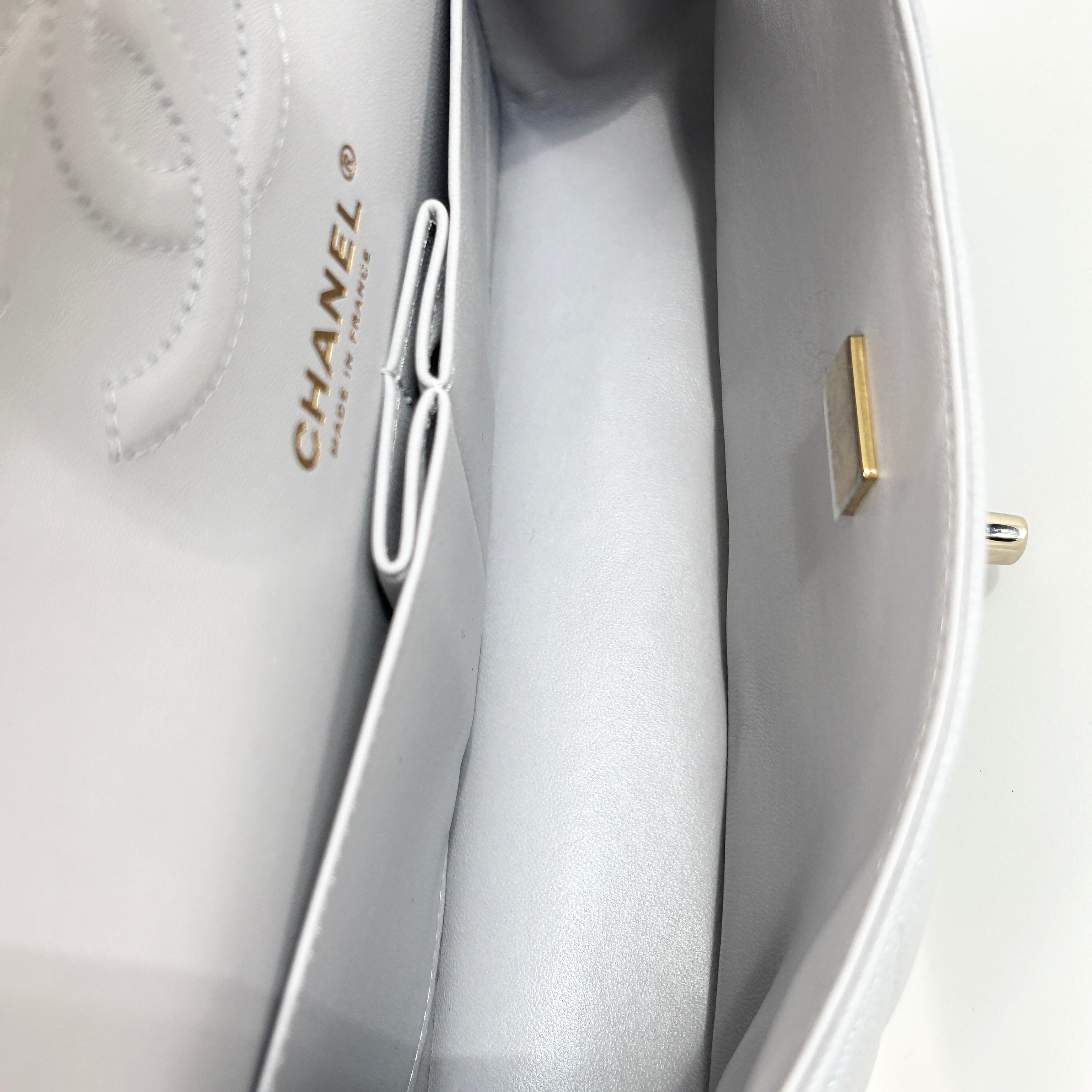 Light Grey Small Double Flap w/LGHW