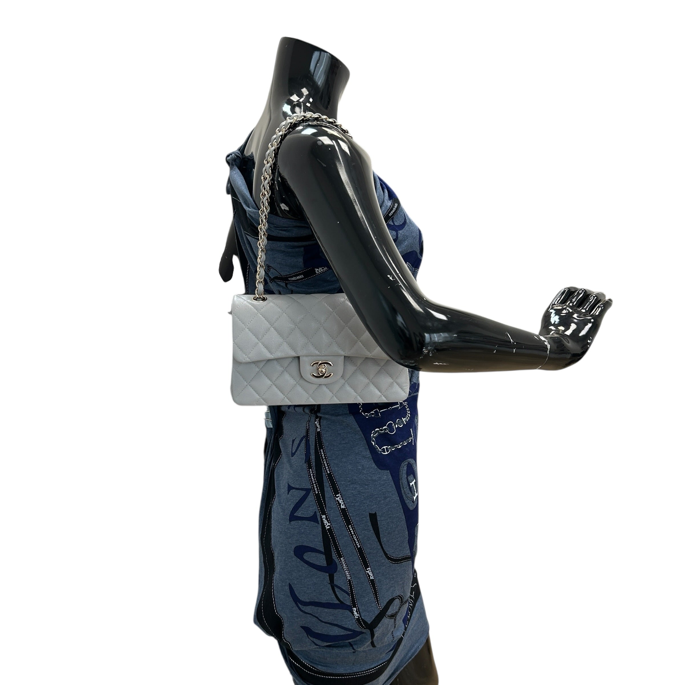 Light Grey Small Double Flap w/LGHW