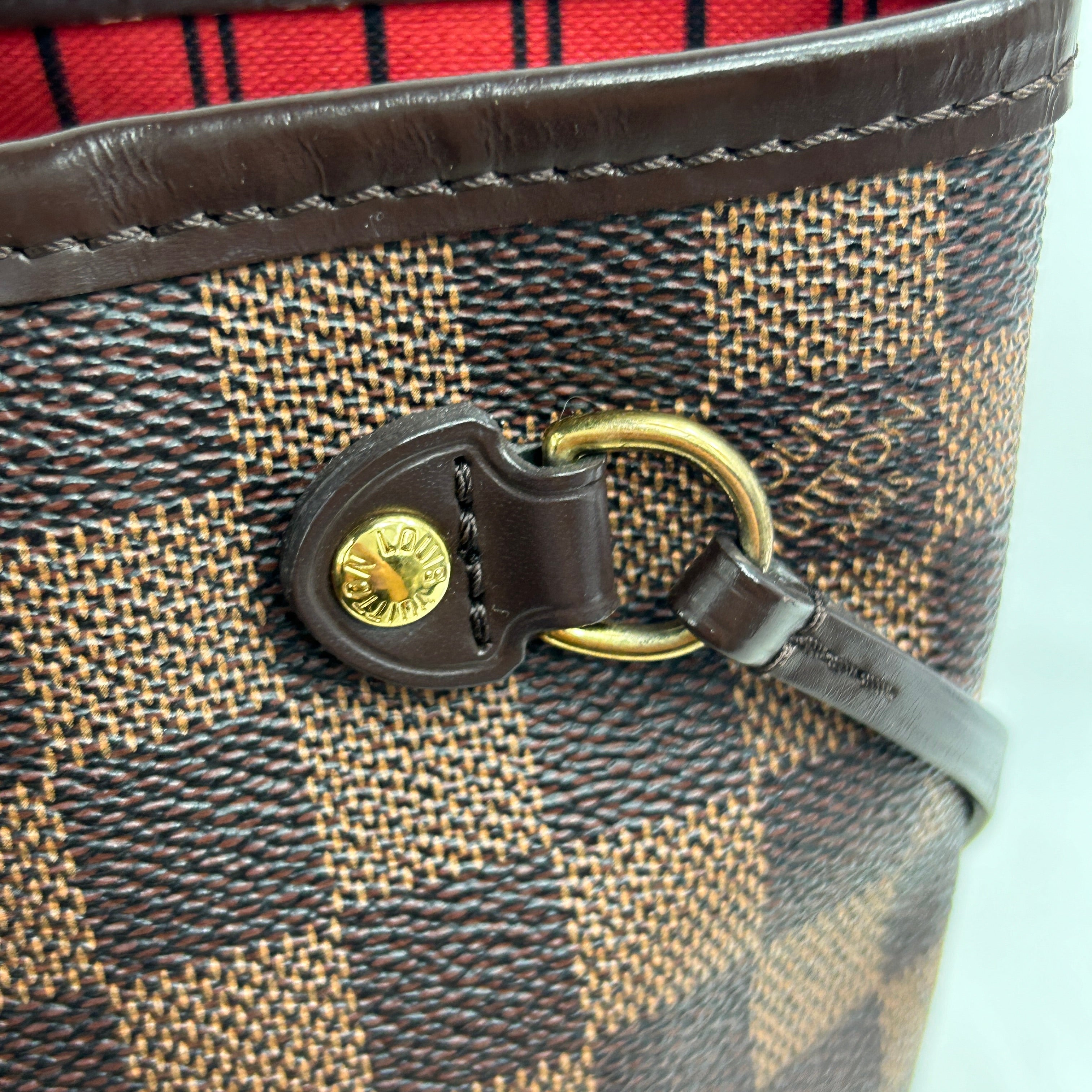 Damier Ebene Coated Canvas Neverfull PM W/GHW