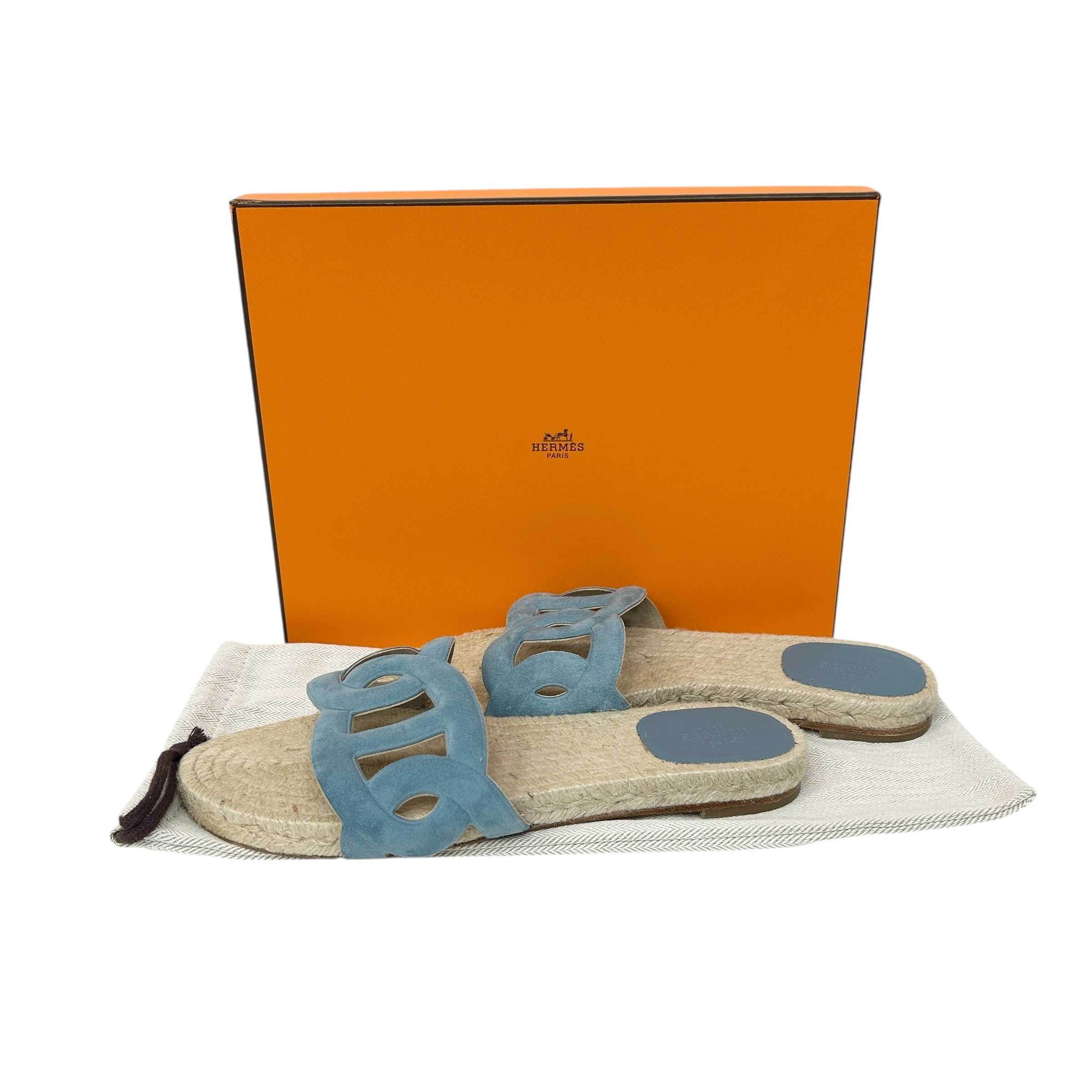 Blue Suede Famosa Espadrille - Haute Classics