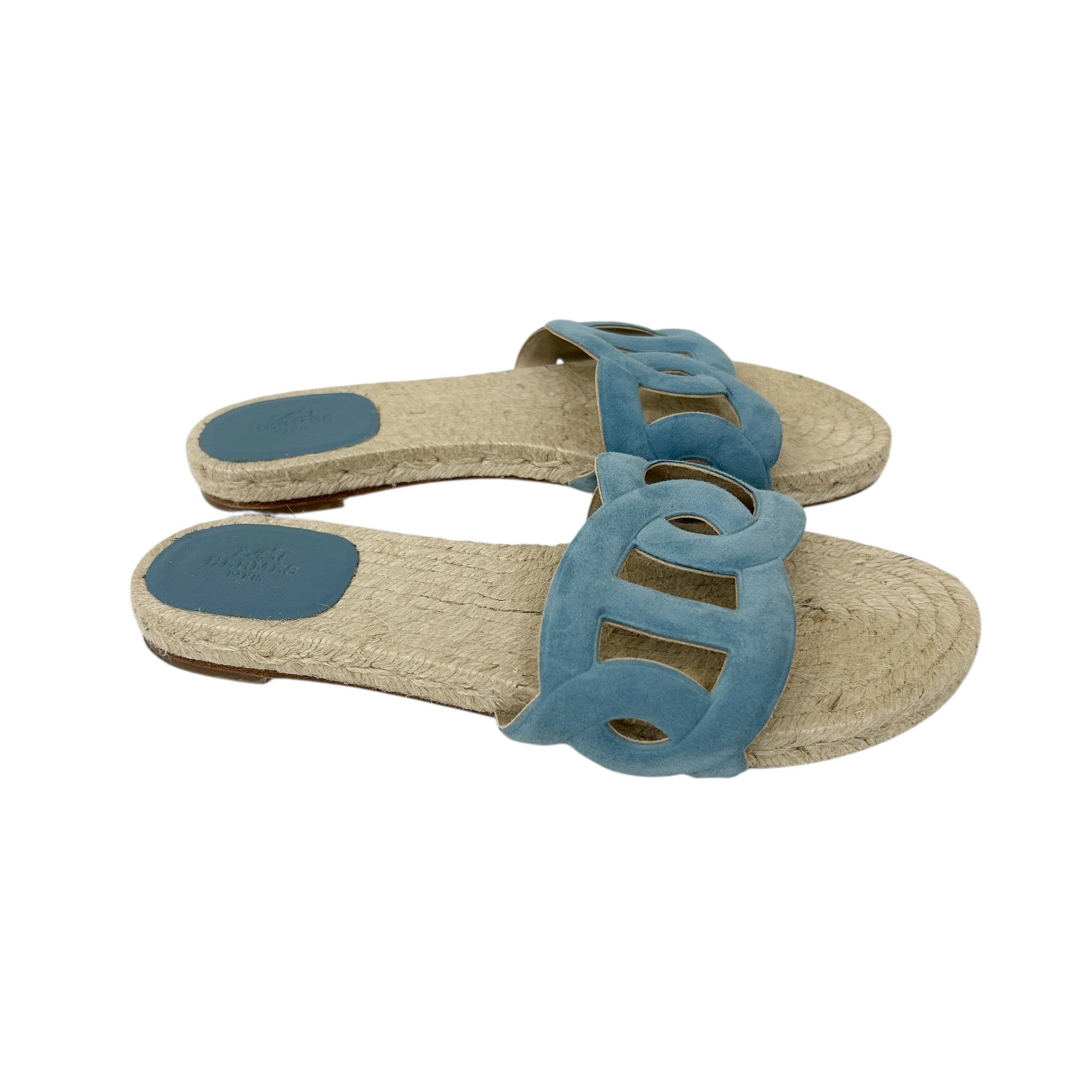 Blue Suede Famosa Espadrille - Haute Classics