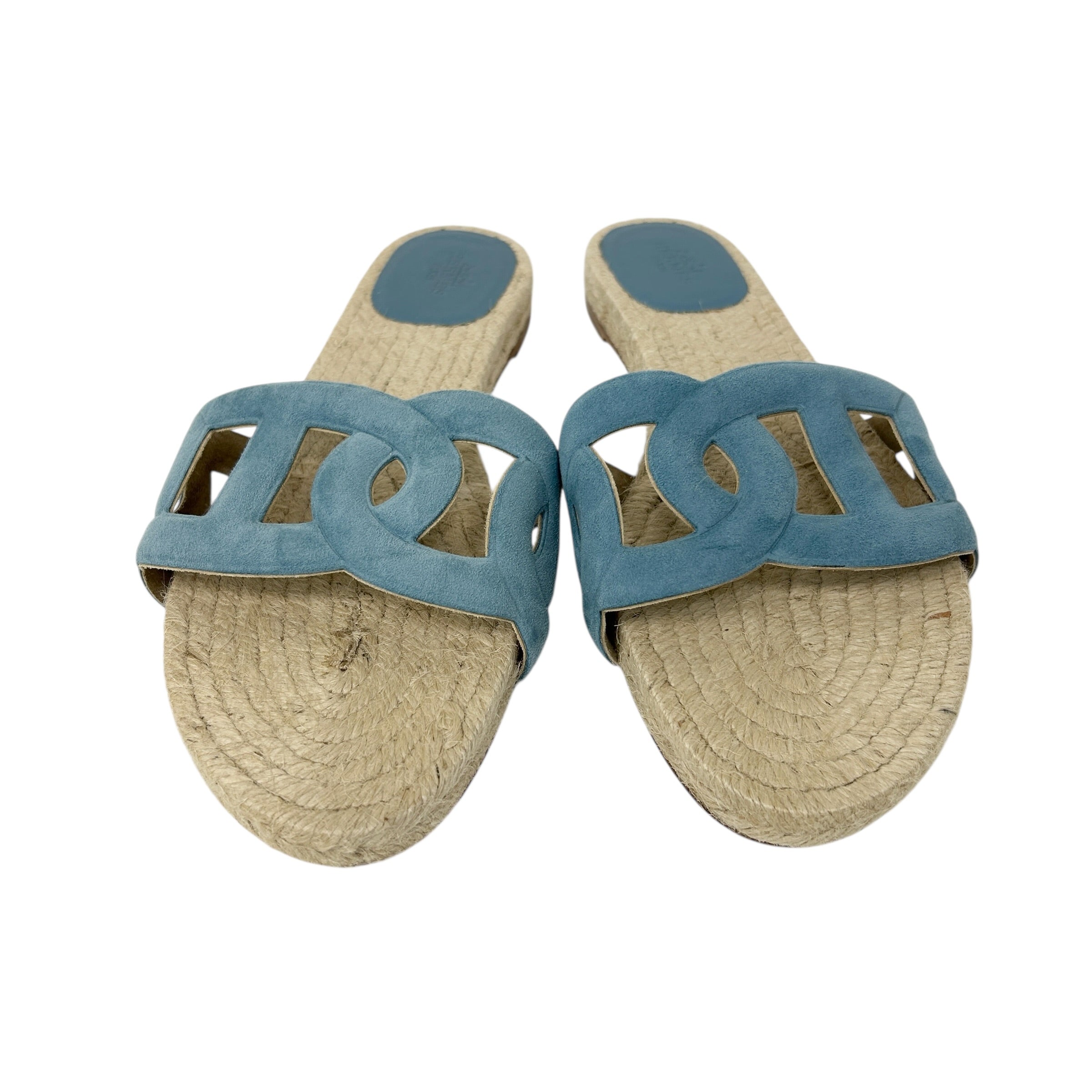 Blue Suede Famosa Espadrille - Haute Classics