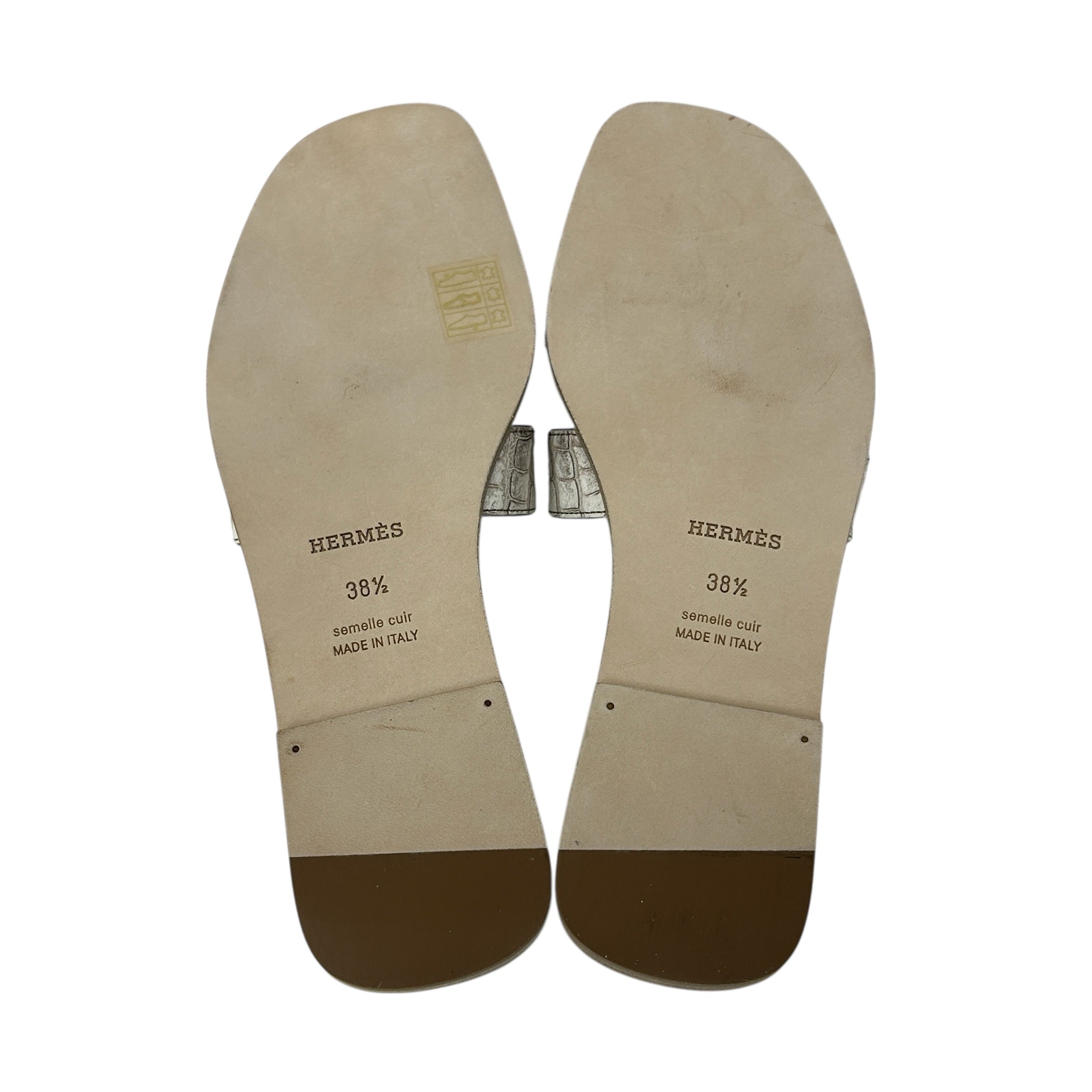 Matte Niloticus Crocodile Himalaya Oran Sandals - Haute Classics
