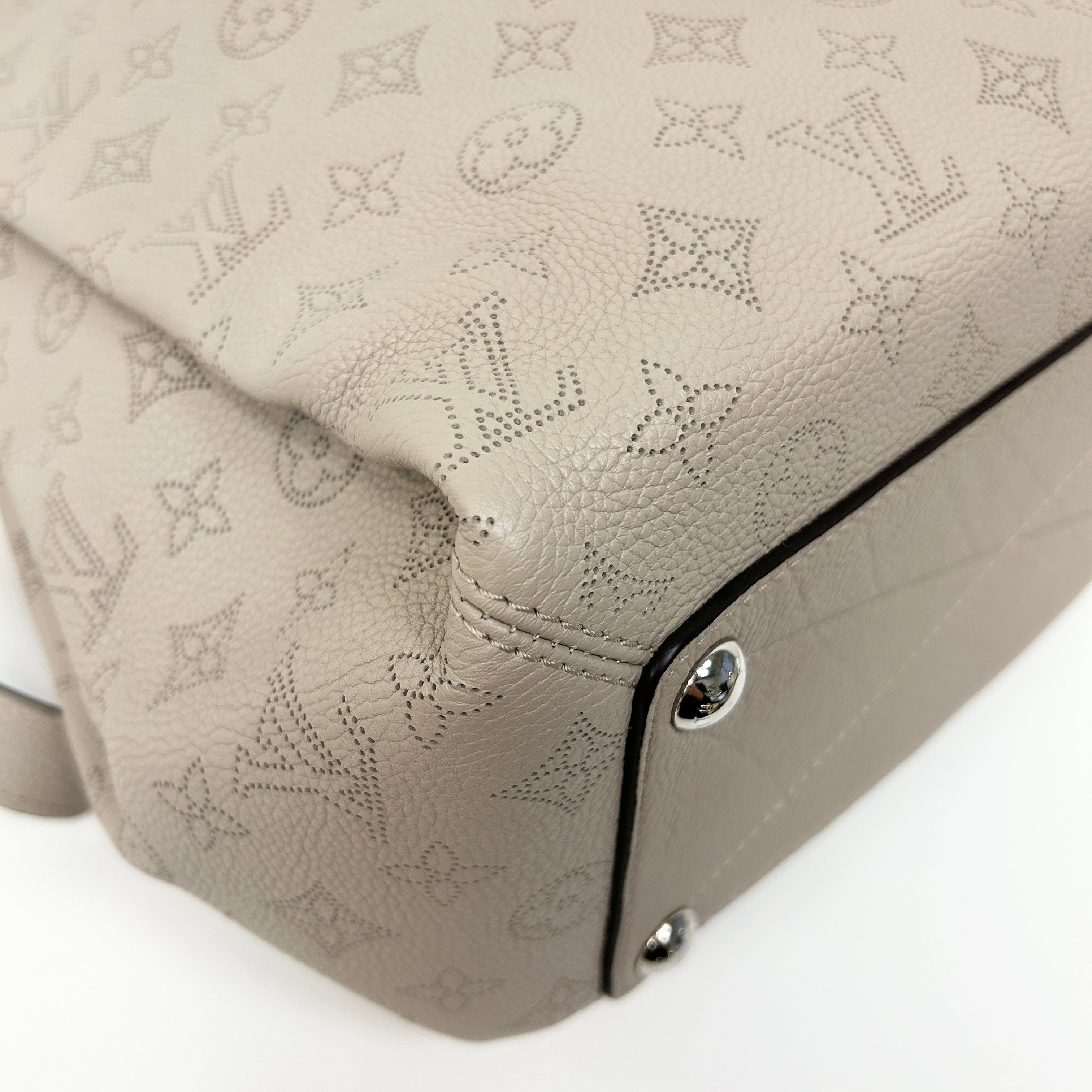 Galet Monogram Mahina Leather Babylone PM Bag w/SHW - Haute Classics