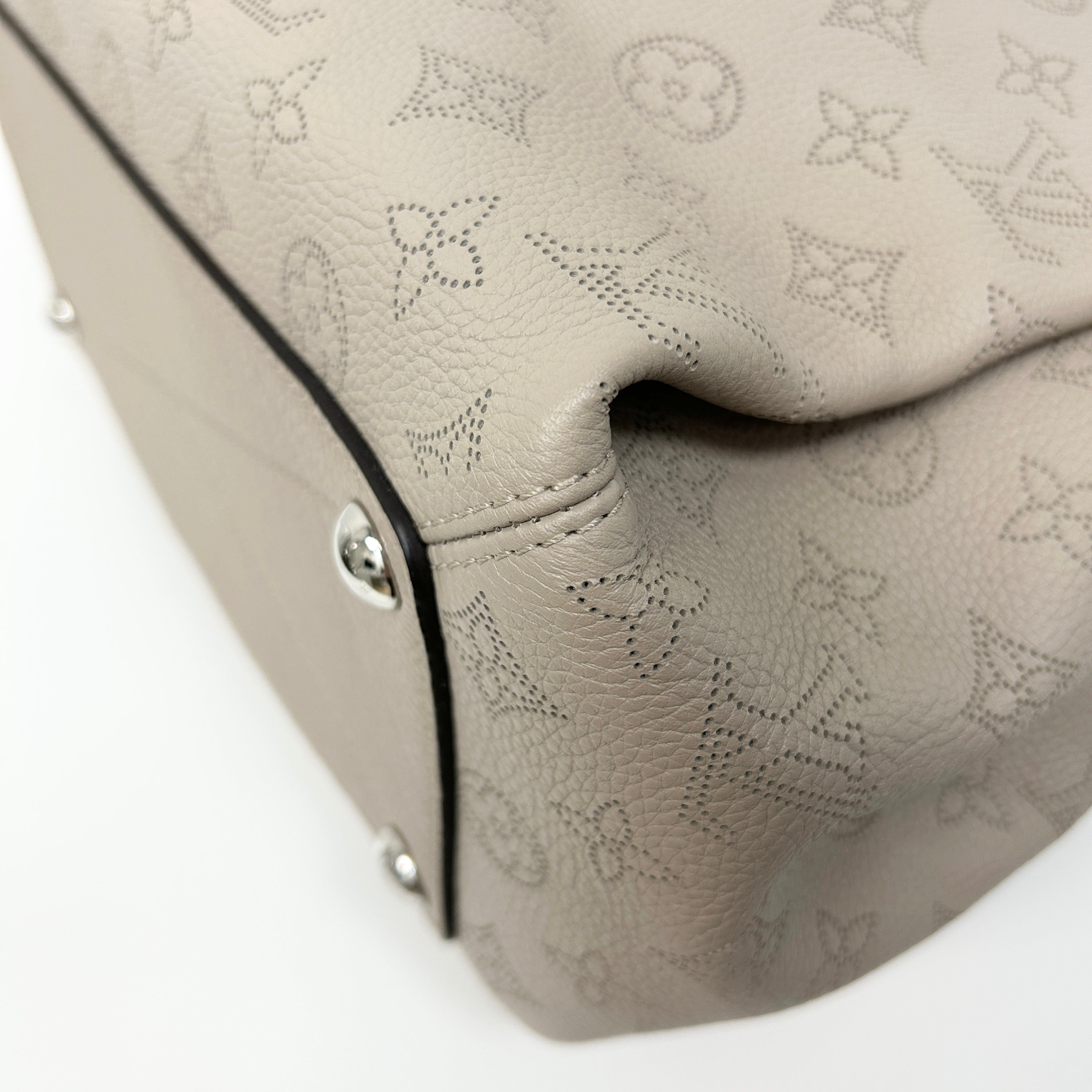 Galet Monogram Mahina Leather Babylone PM Bag w/SHW - Haute Classics