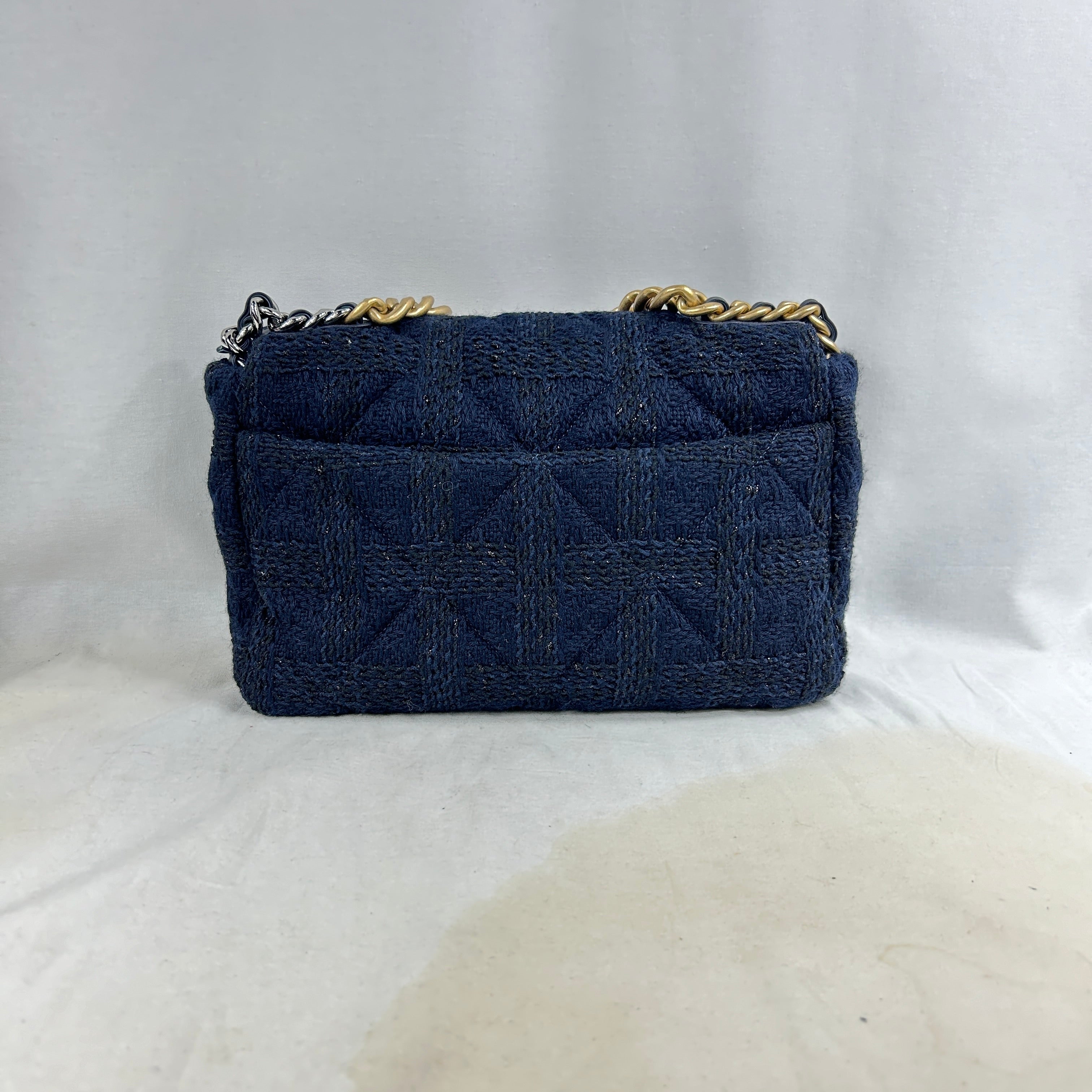 Navy/Black Large Tweed 19 w/AGHW