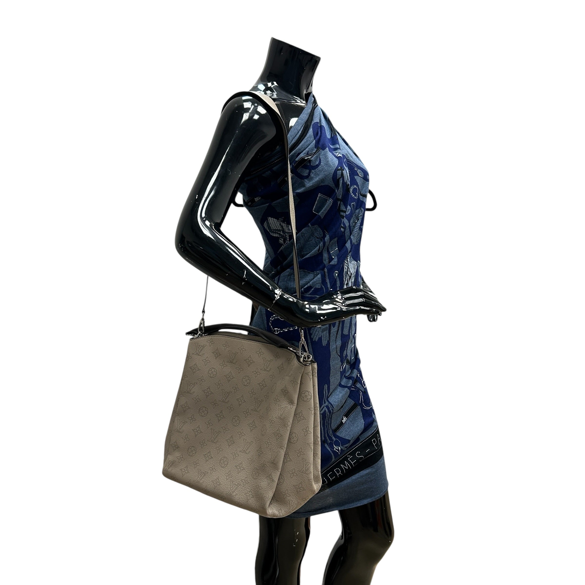 Galet Monogram Mahina Leather Babylone PM Bag w/SHW - Haute Classics