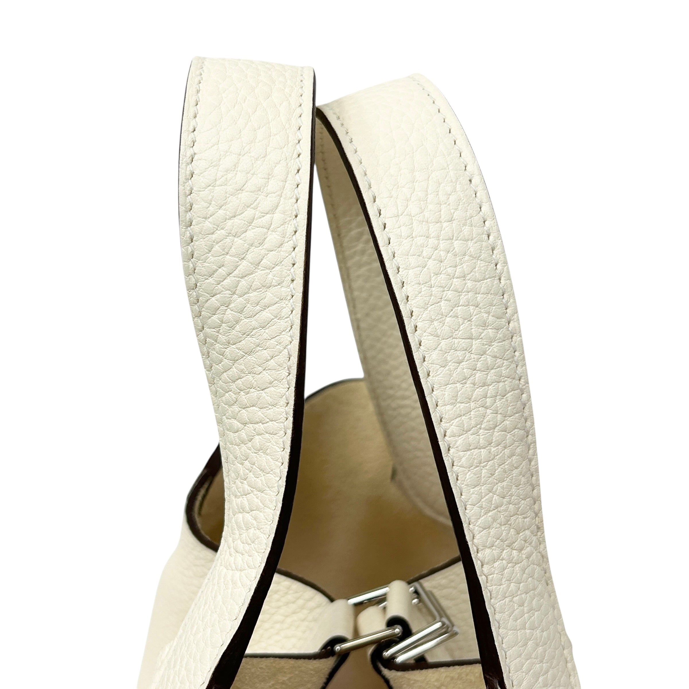 Ivory Clemence Picotin 18 w/PHW - Haute Classics