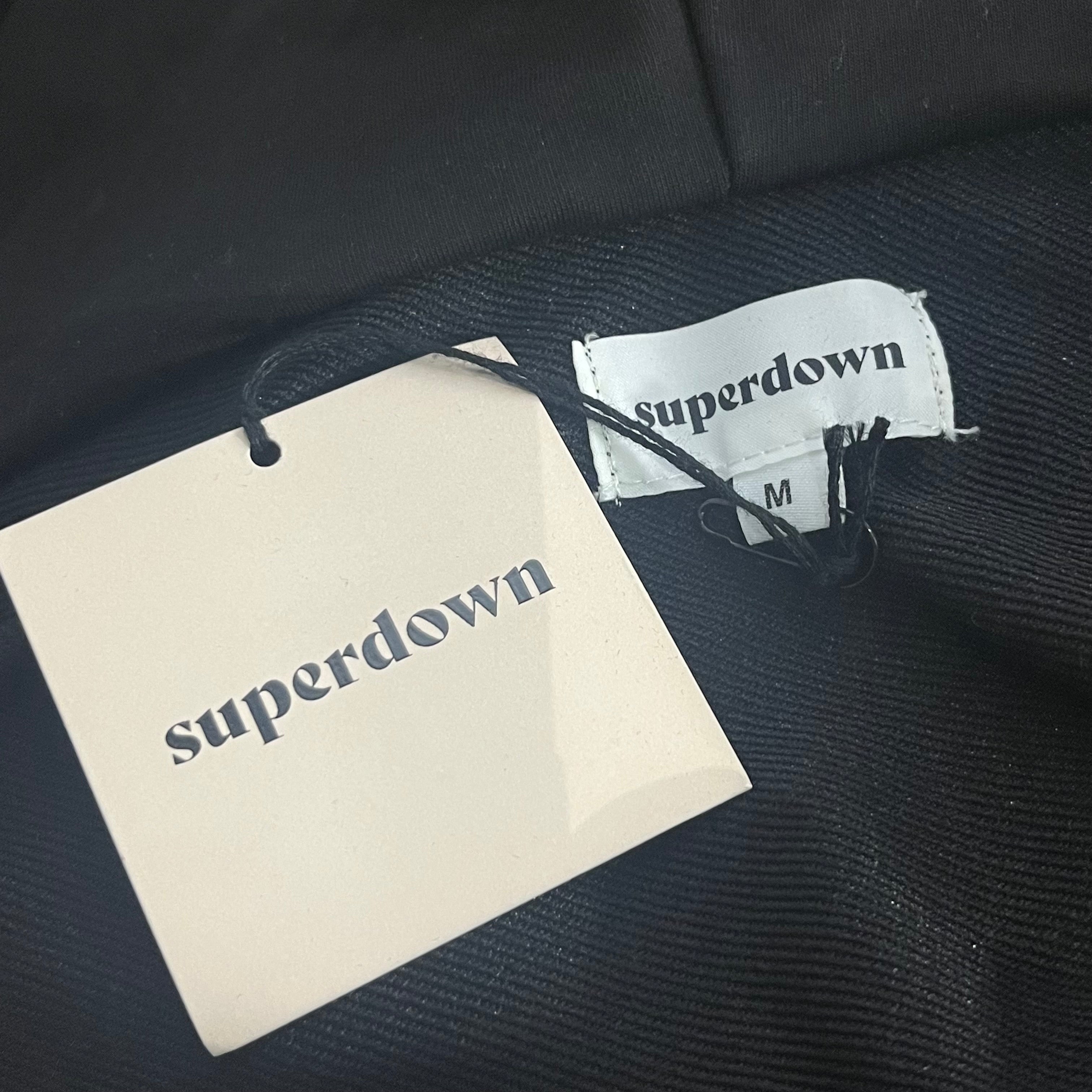 SUPERDOWN Black Hoody Corset Sweater