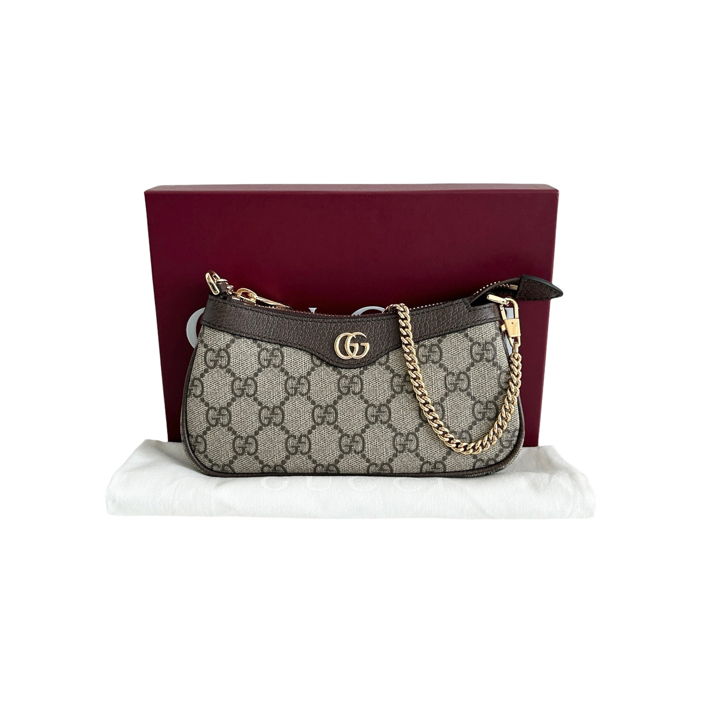 GG Canvas Ophidia Mini Bag w/GHW