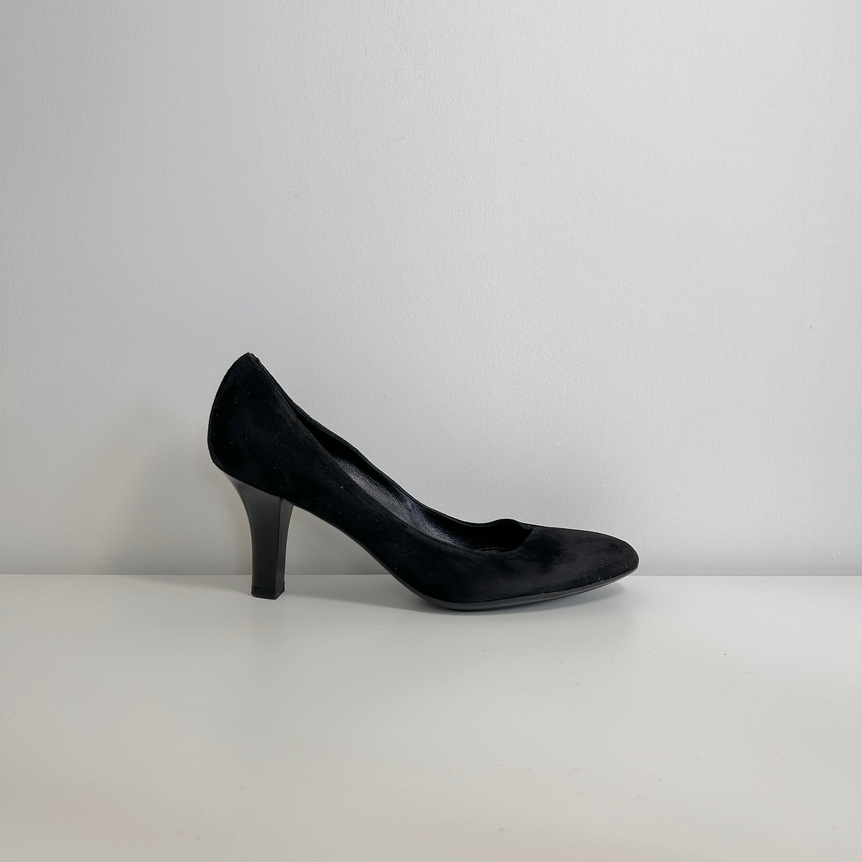 Black Suede Pumps