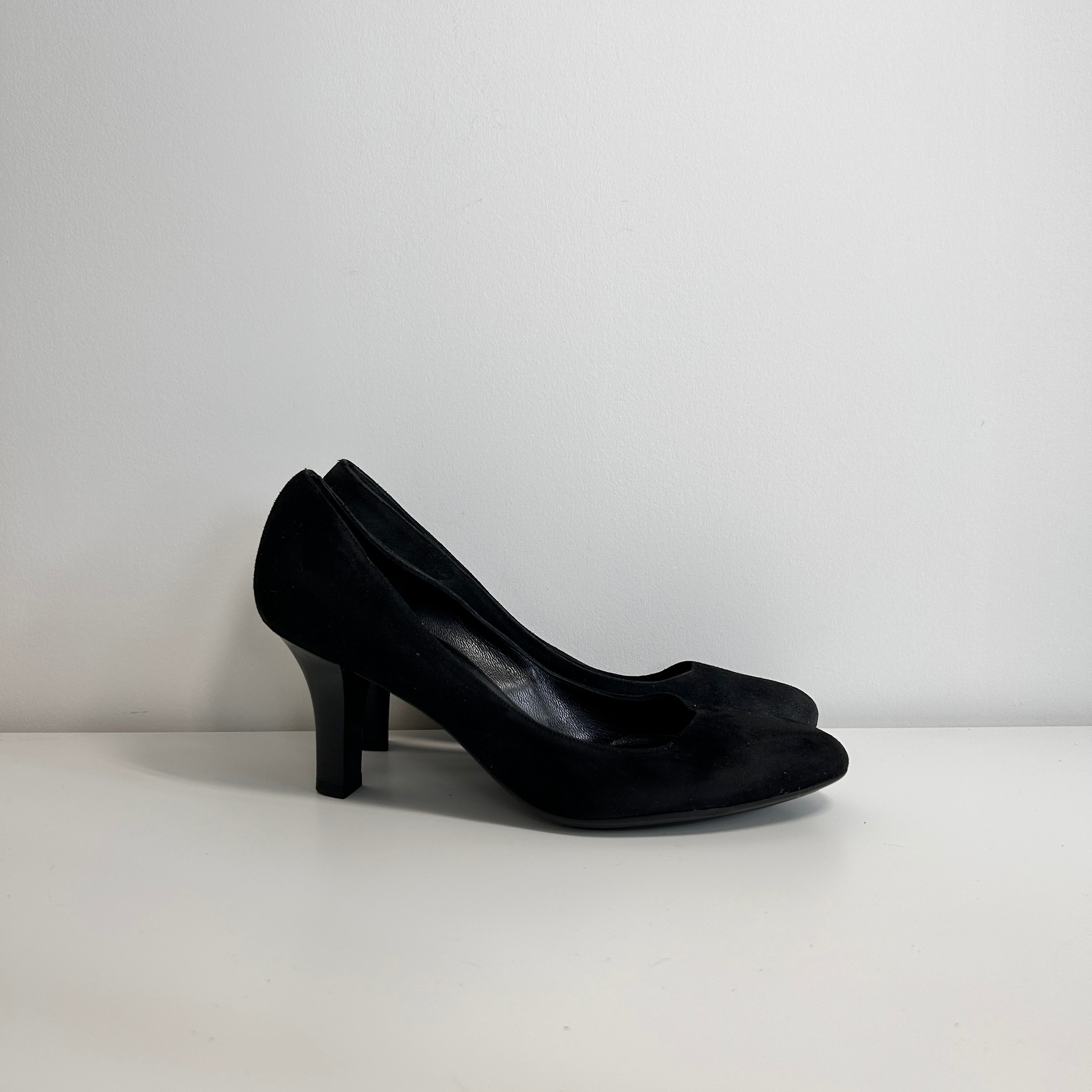 Black Suede Pumps
