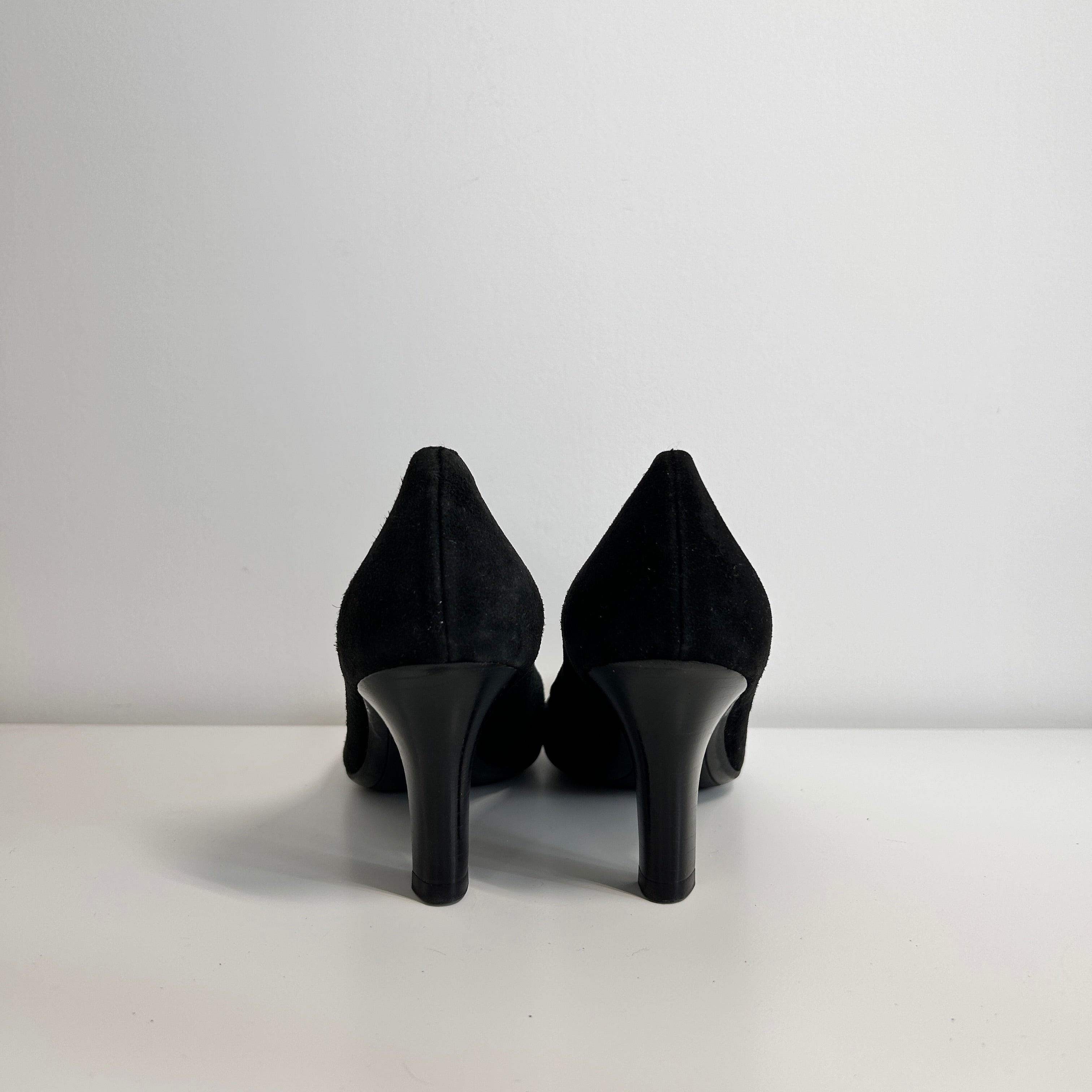 Black Suede Pumps