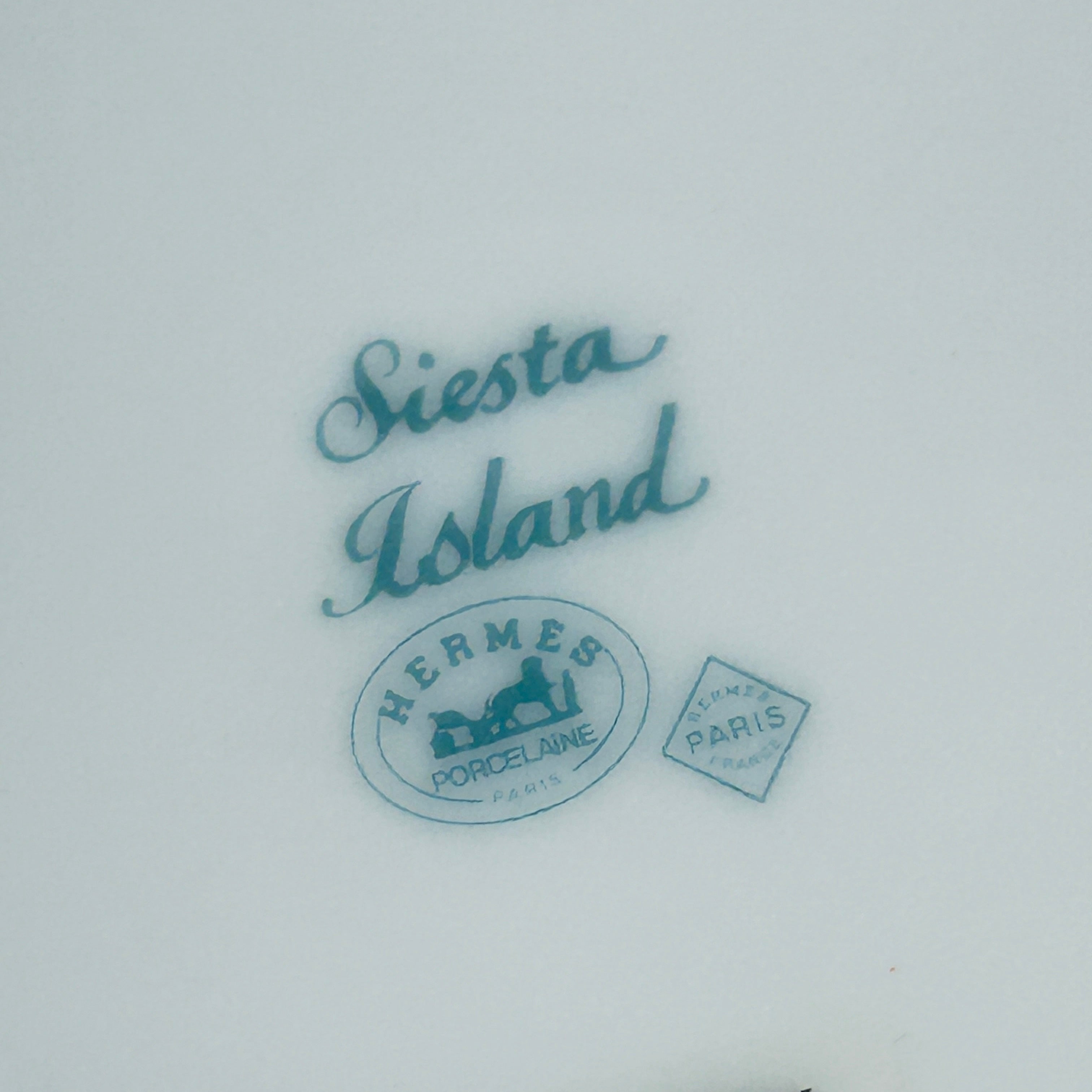 Blue/Green/Orange “Siesta Island” Porcelain Mug