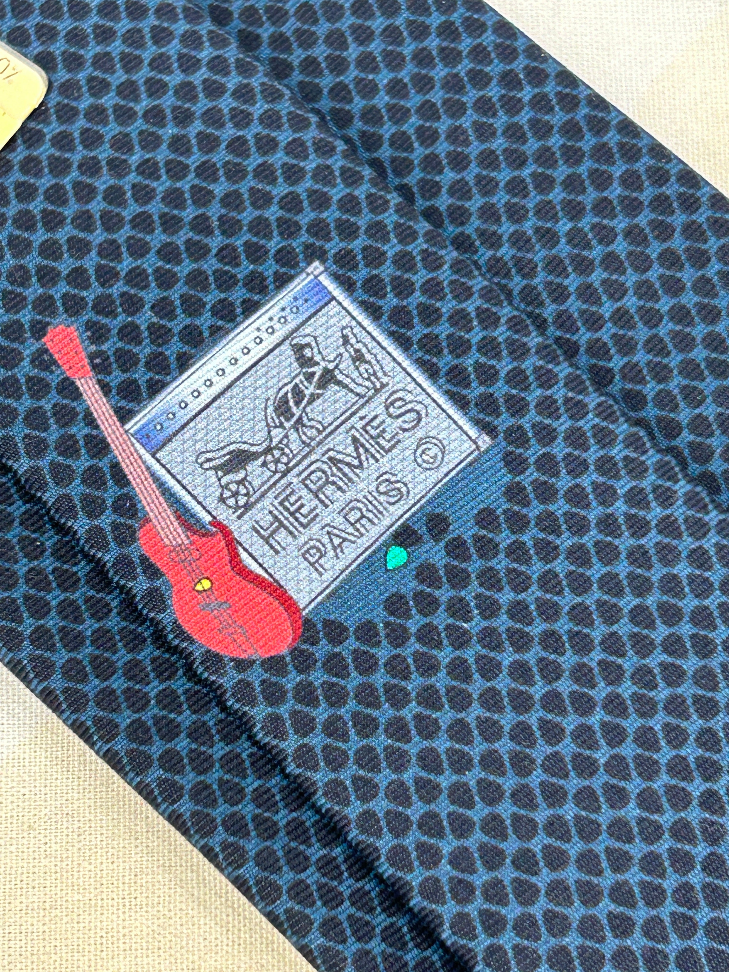 Dark Blue “Cravate Heavy” 100% Silk Men’s Tie