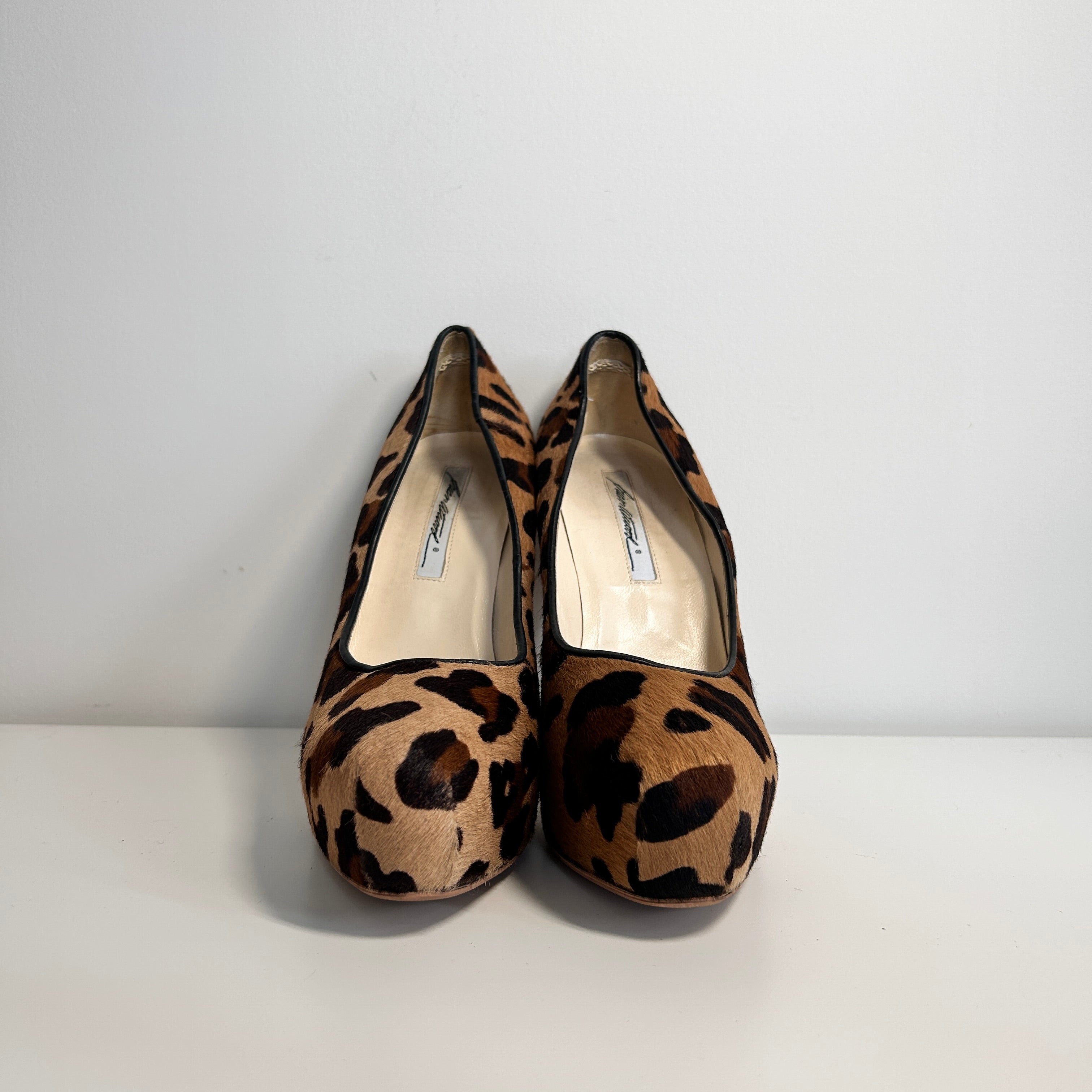 Ponyhair Animal Print Pumps