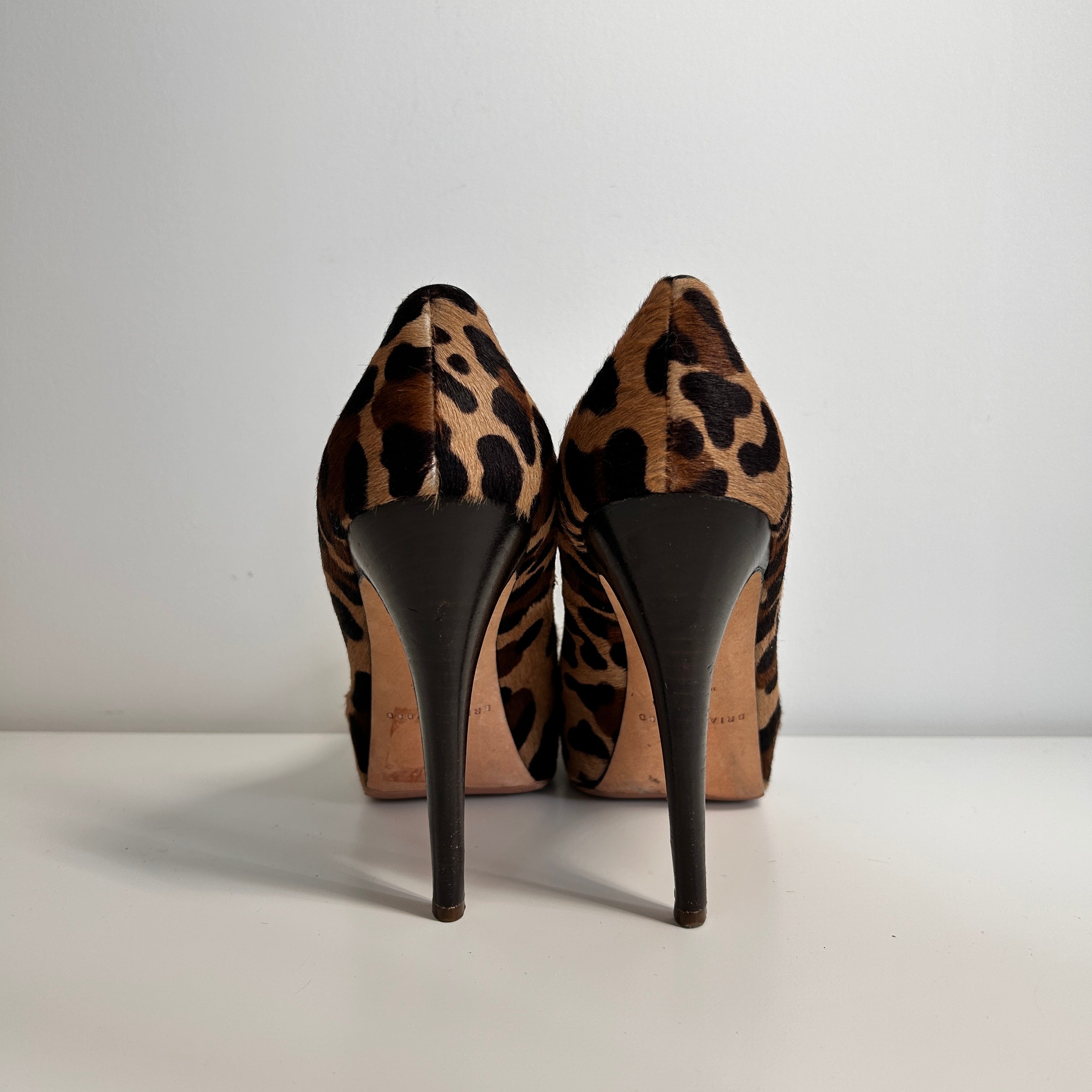 Ponyhair Animal Print Pumps
