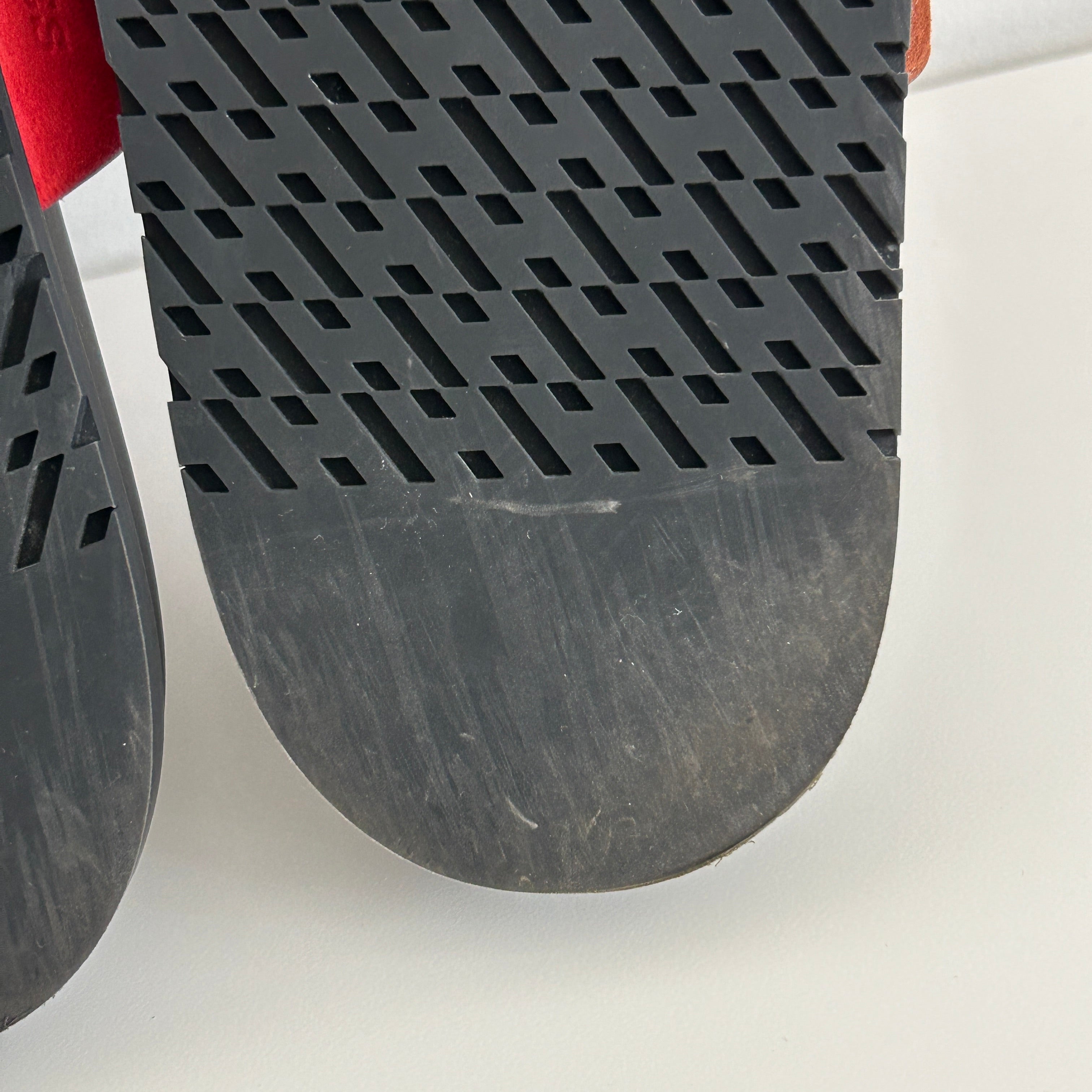 Red/Brown Chypre Suede Sandals