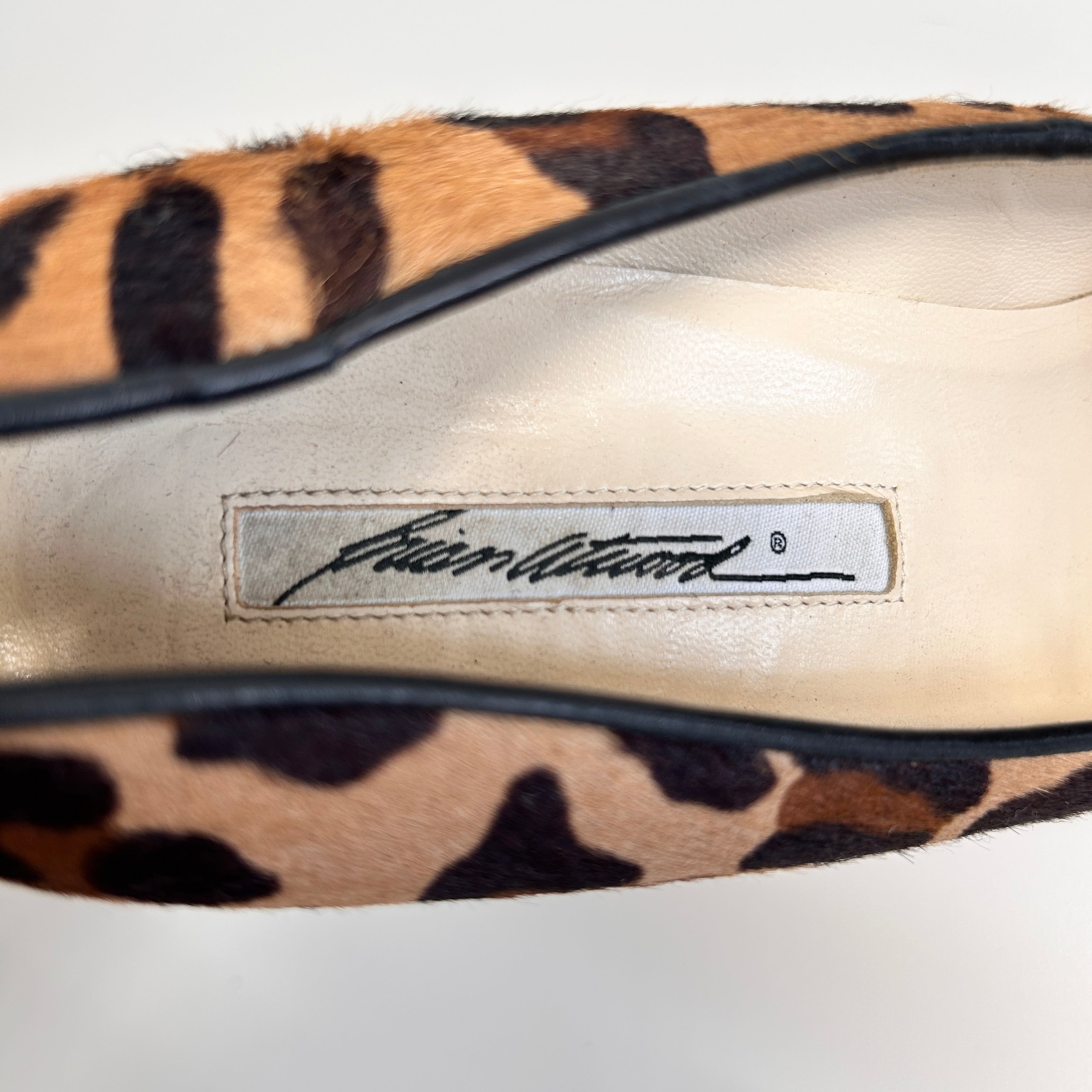 Ponyhair Animal Print Pumps