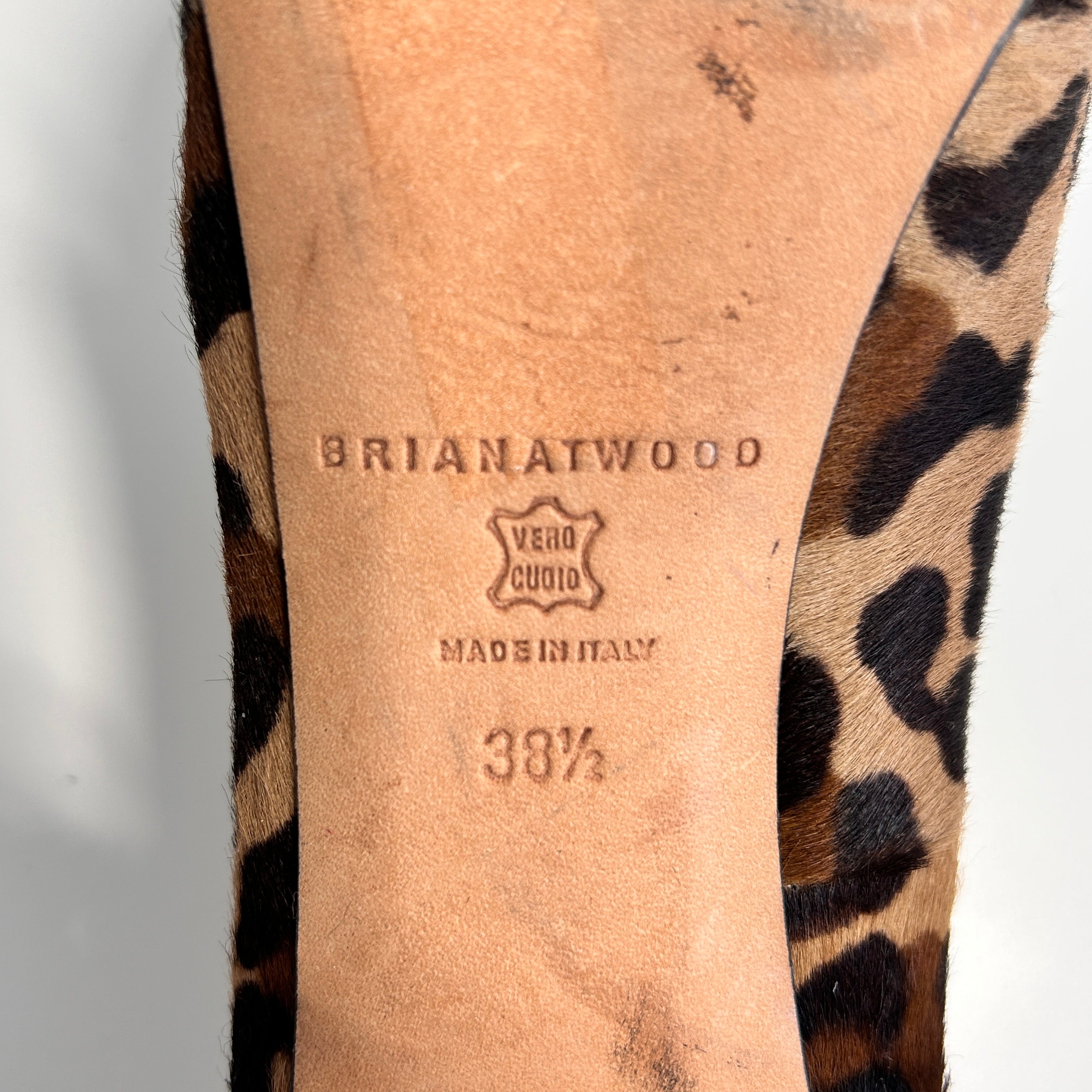 Ponyhair Animal Print Pumps