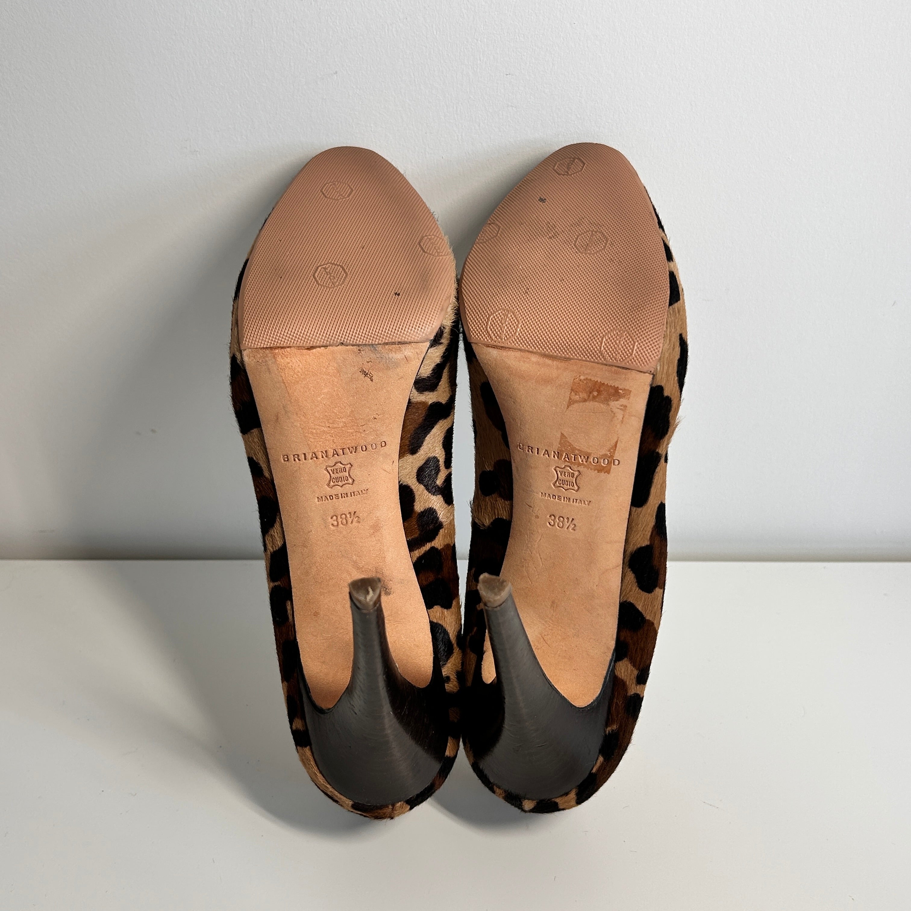 Ponyhair Animal Print Pumps