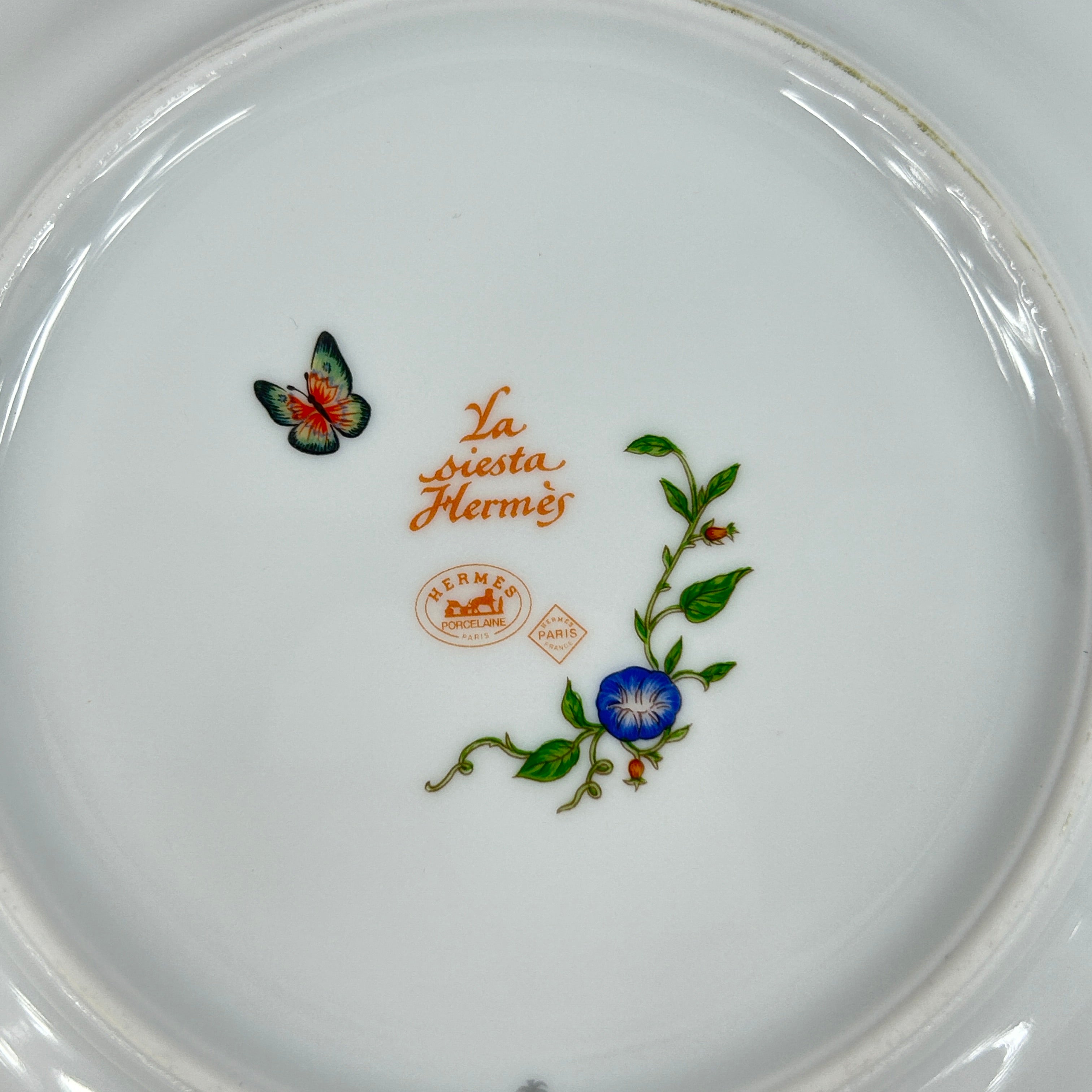 “La Siesta Hermes” Porcelain Dessert Plate Set of 2