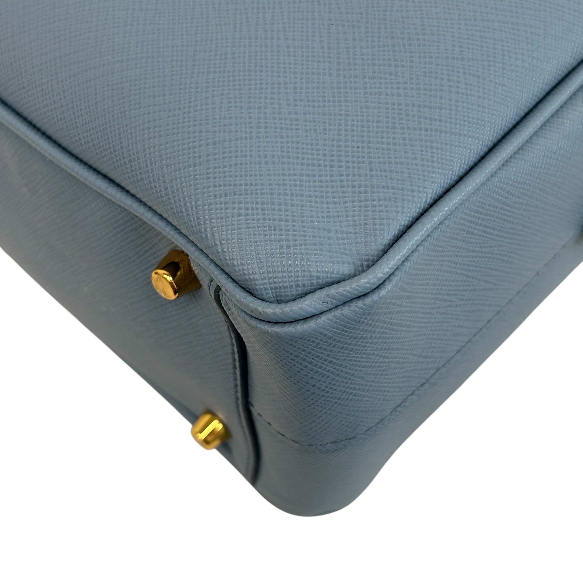 Light Blue Lux Oro Buletto Shoulder Bag