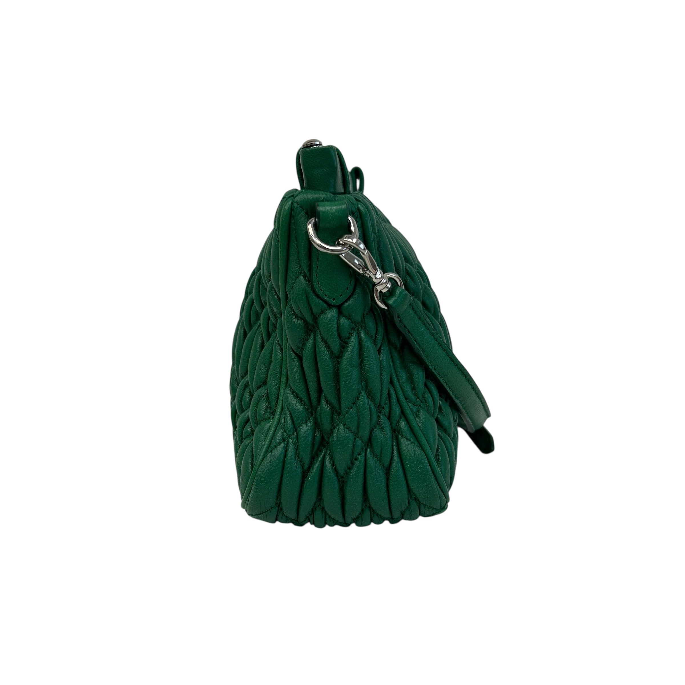 Green Nappa Frame Bag - Haute Classics