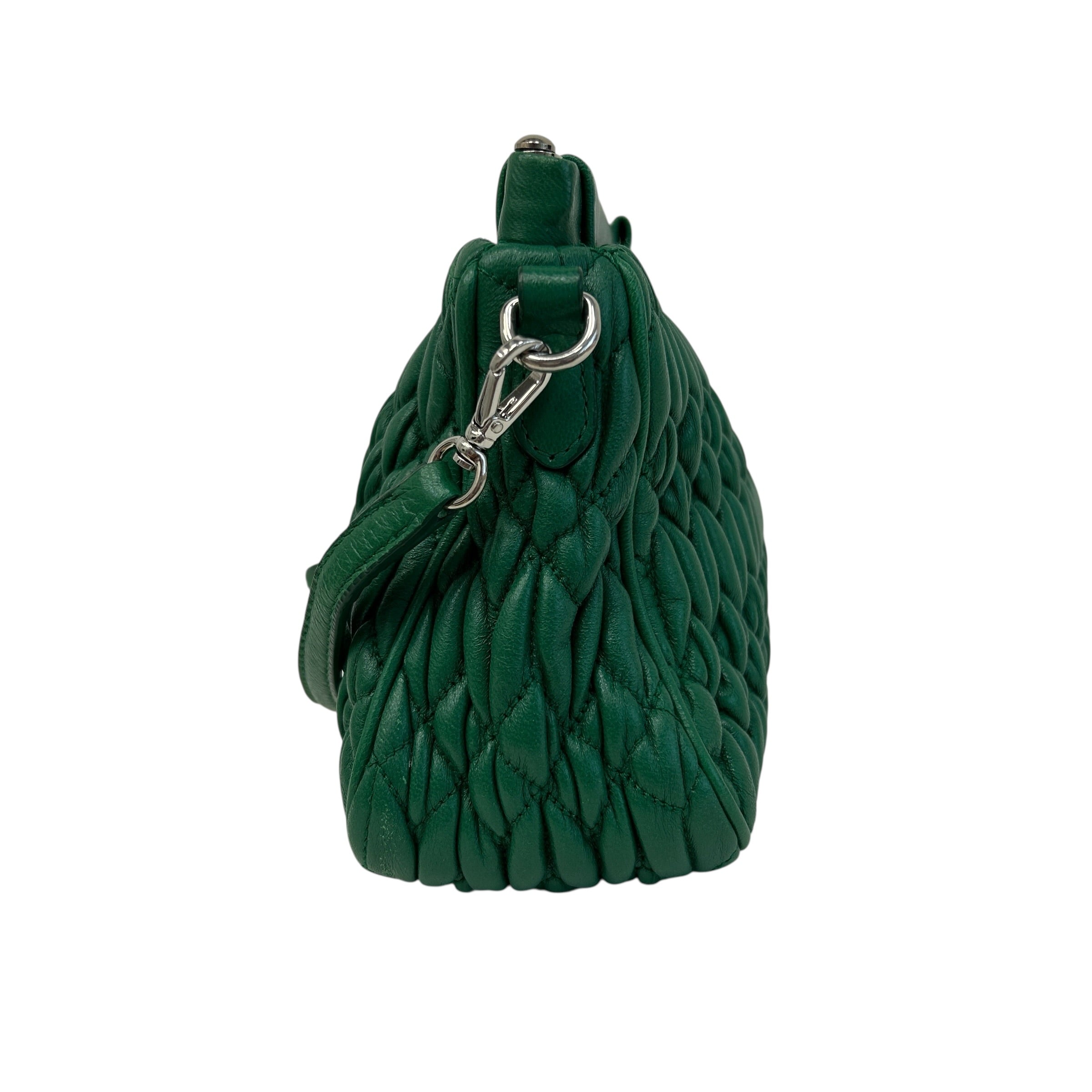 Green Nappa Frame Bag - Haute Classics