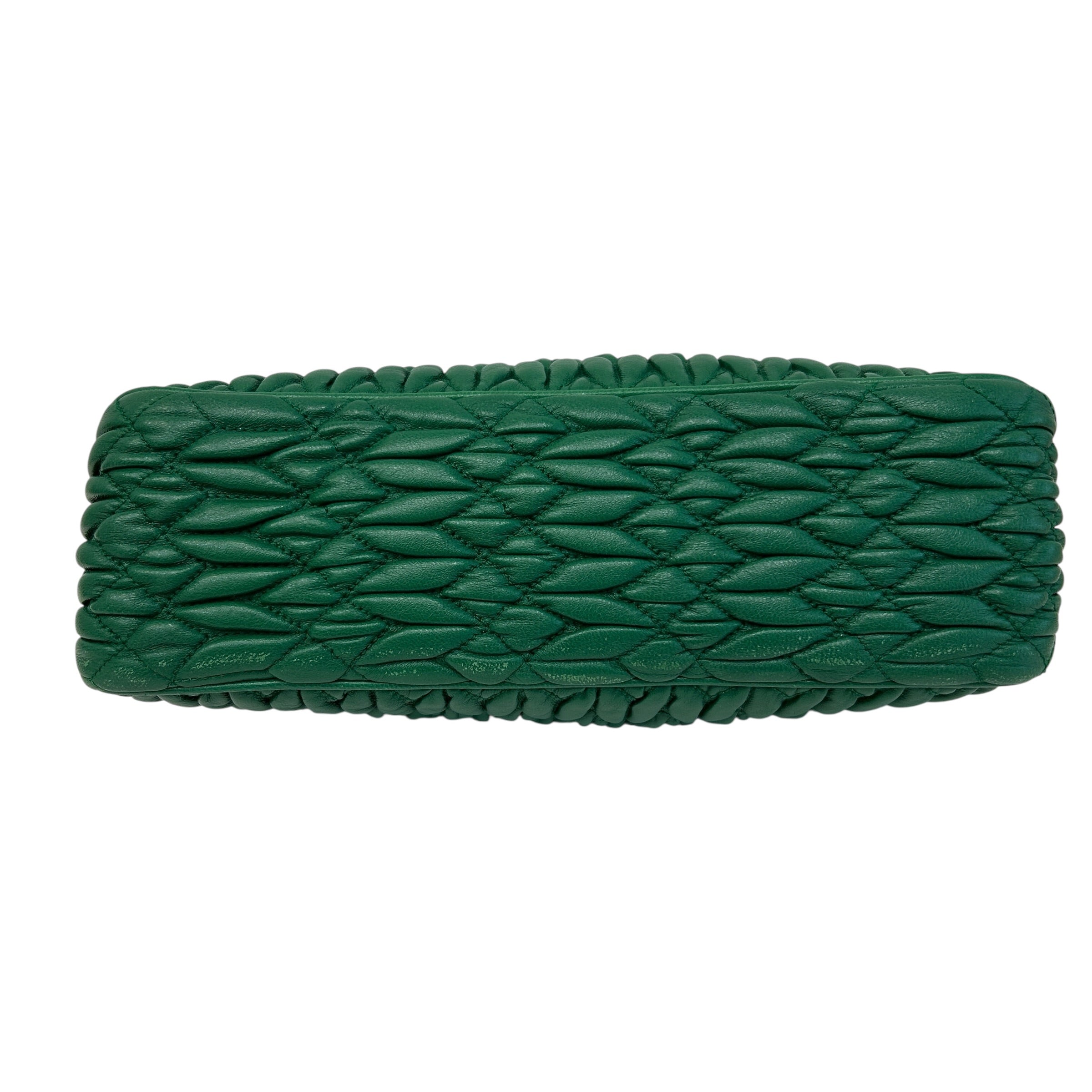 Green Nappa Frame Bag - Haute Classics