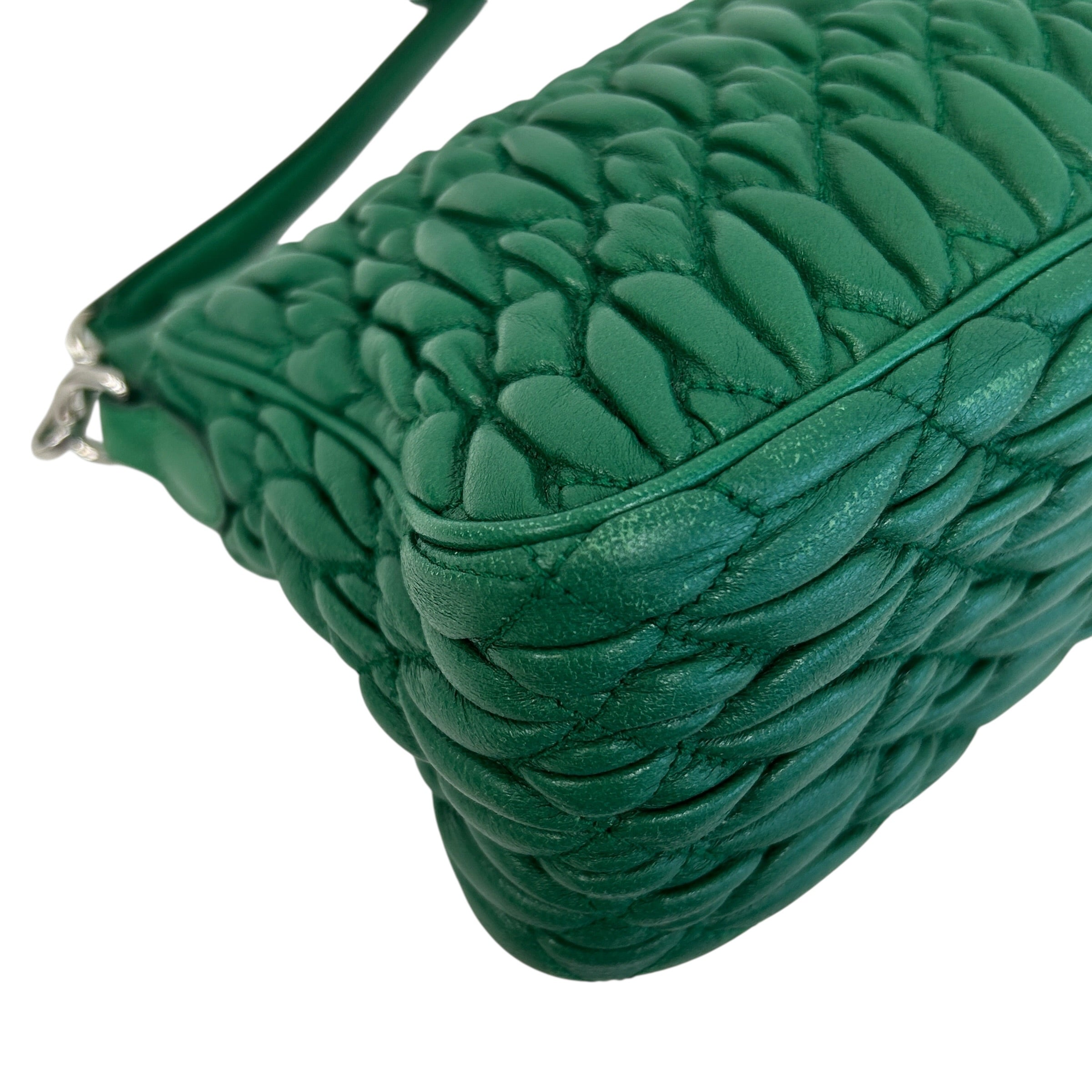 Green Nappa Frame Bag - Haute Classics