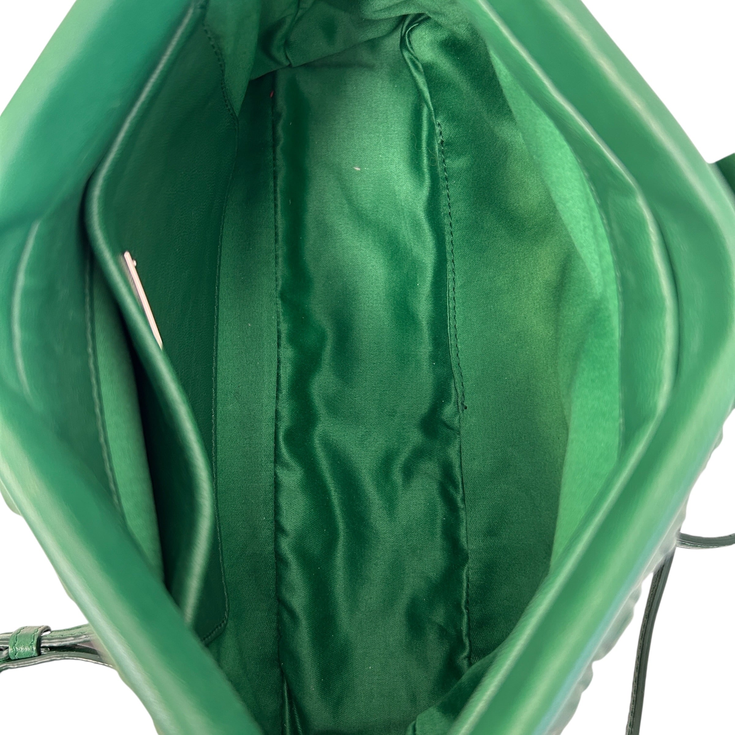 Green Nappa Frame Bag - Haute Classics