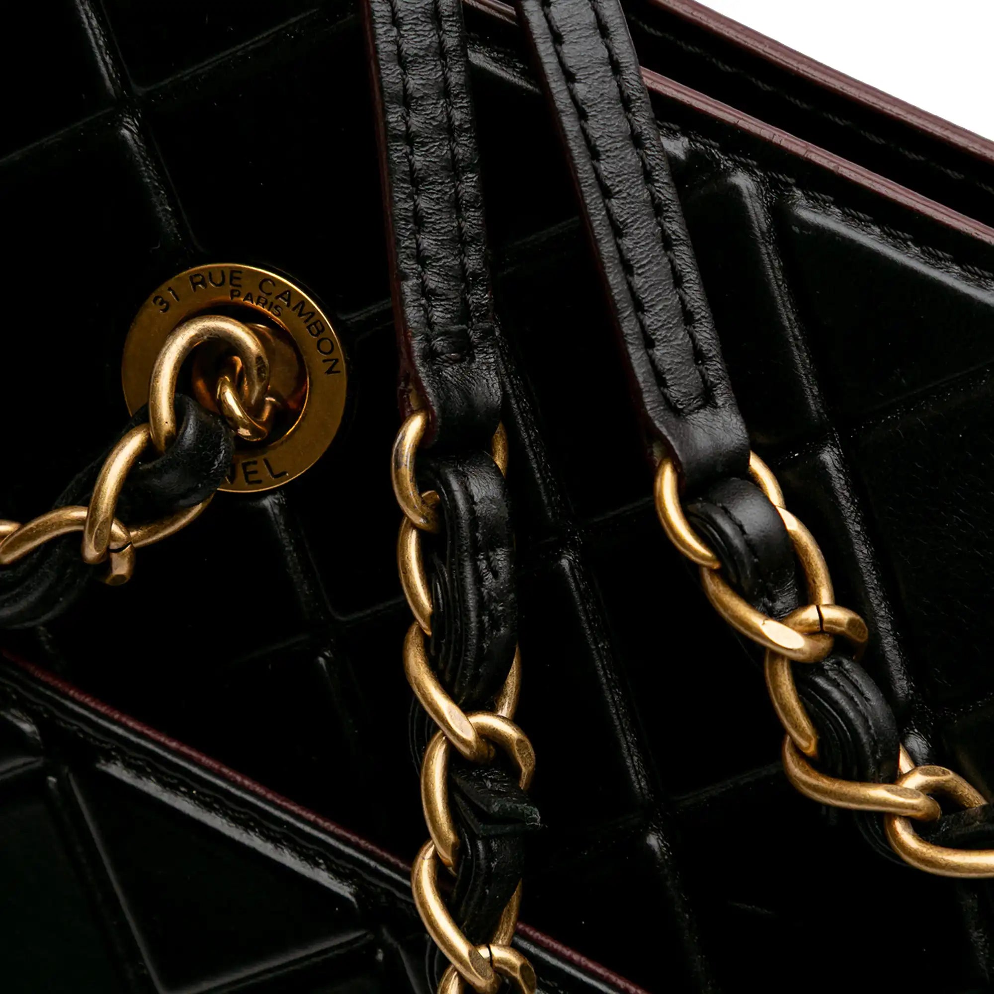 CC Quilted Calfskin Front Pocket Shopping Tote GHW