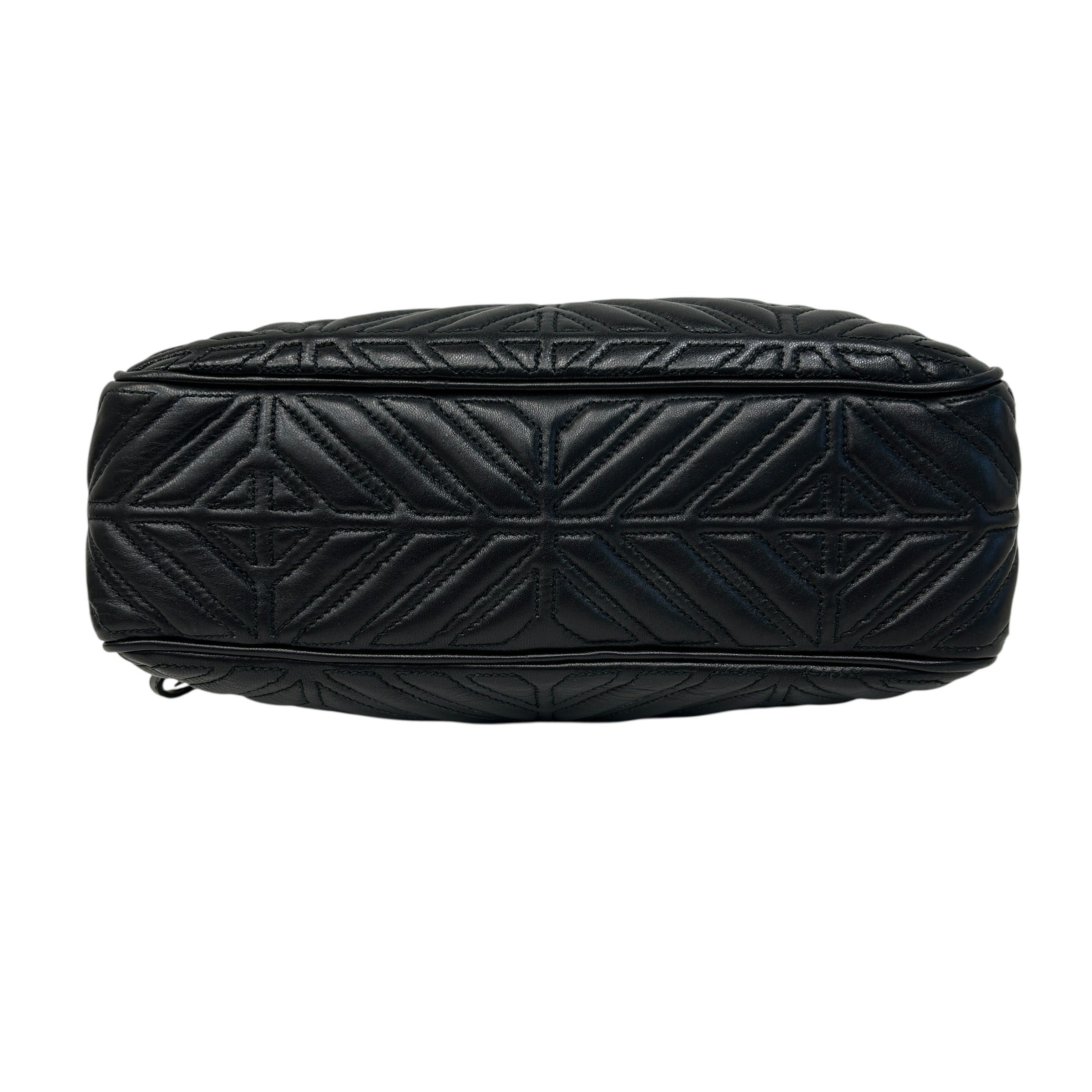 Black Quilted Camera Bag