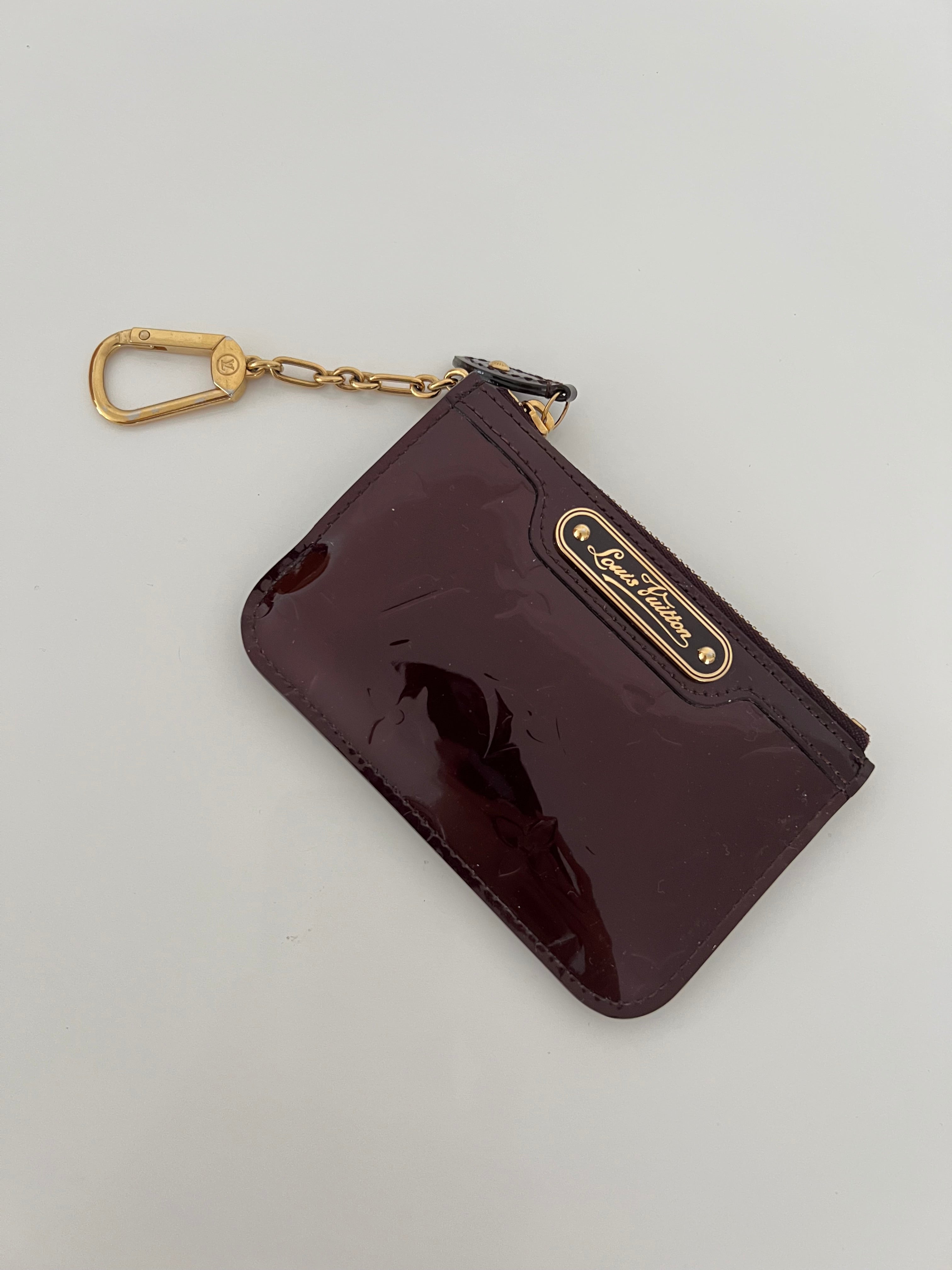 Vernis Empriente Leather Key Card Case Wallet w/GHW