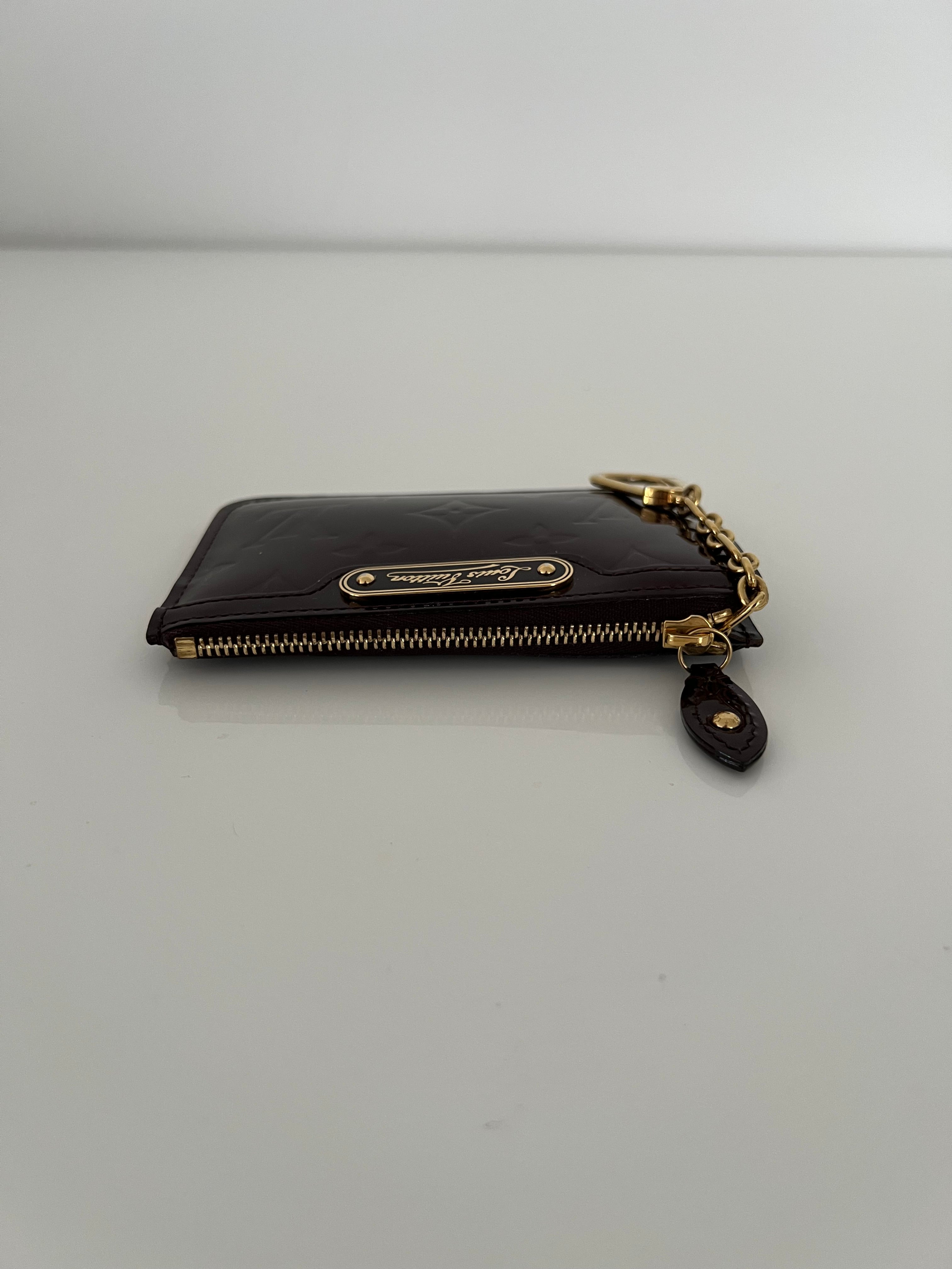 Vernis Empriente Leather Key Card Case Wallet w/GHW