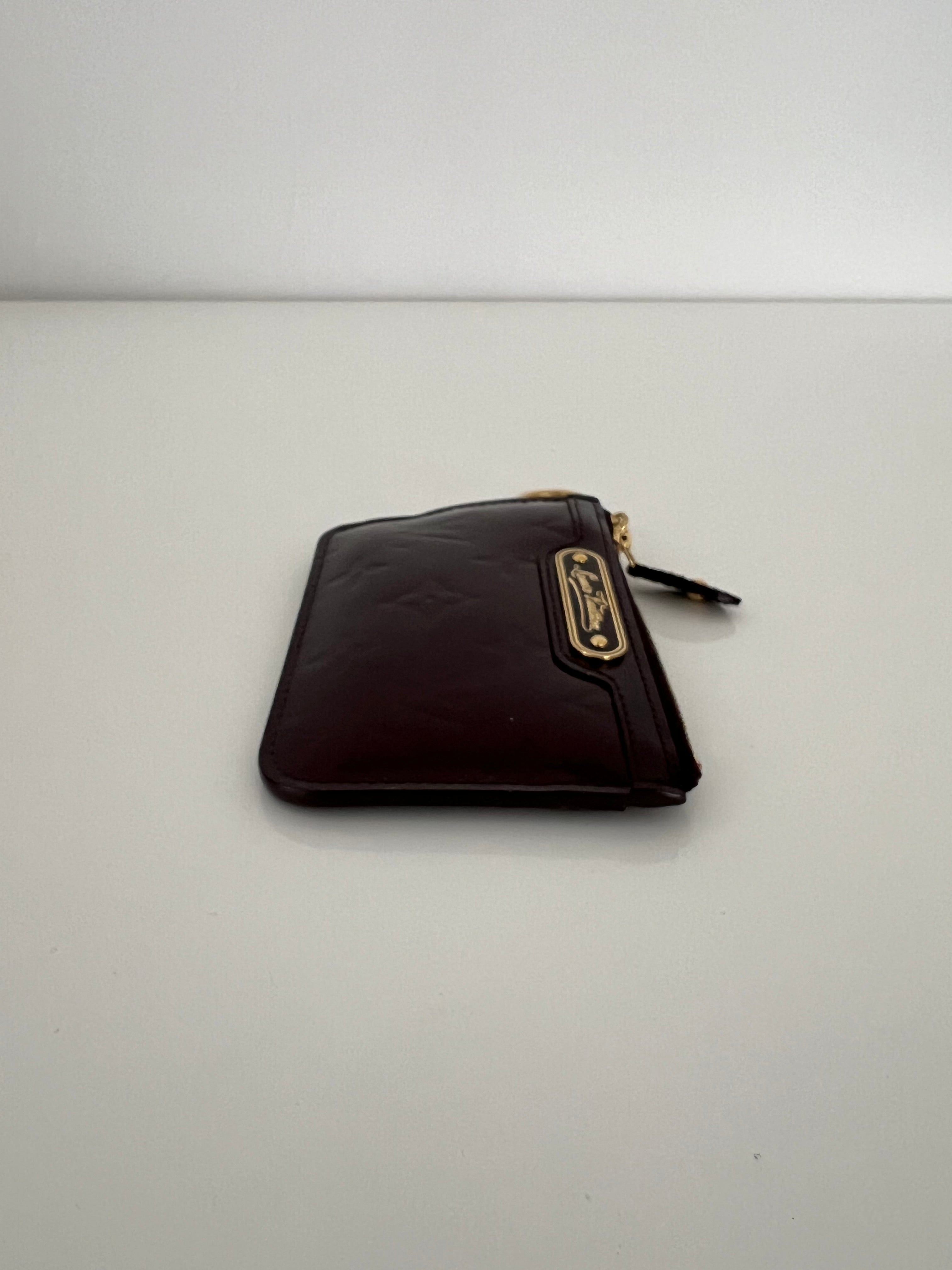 Vernis Empriente Leather Key Card Case Wallet w/GHW