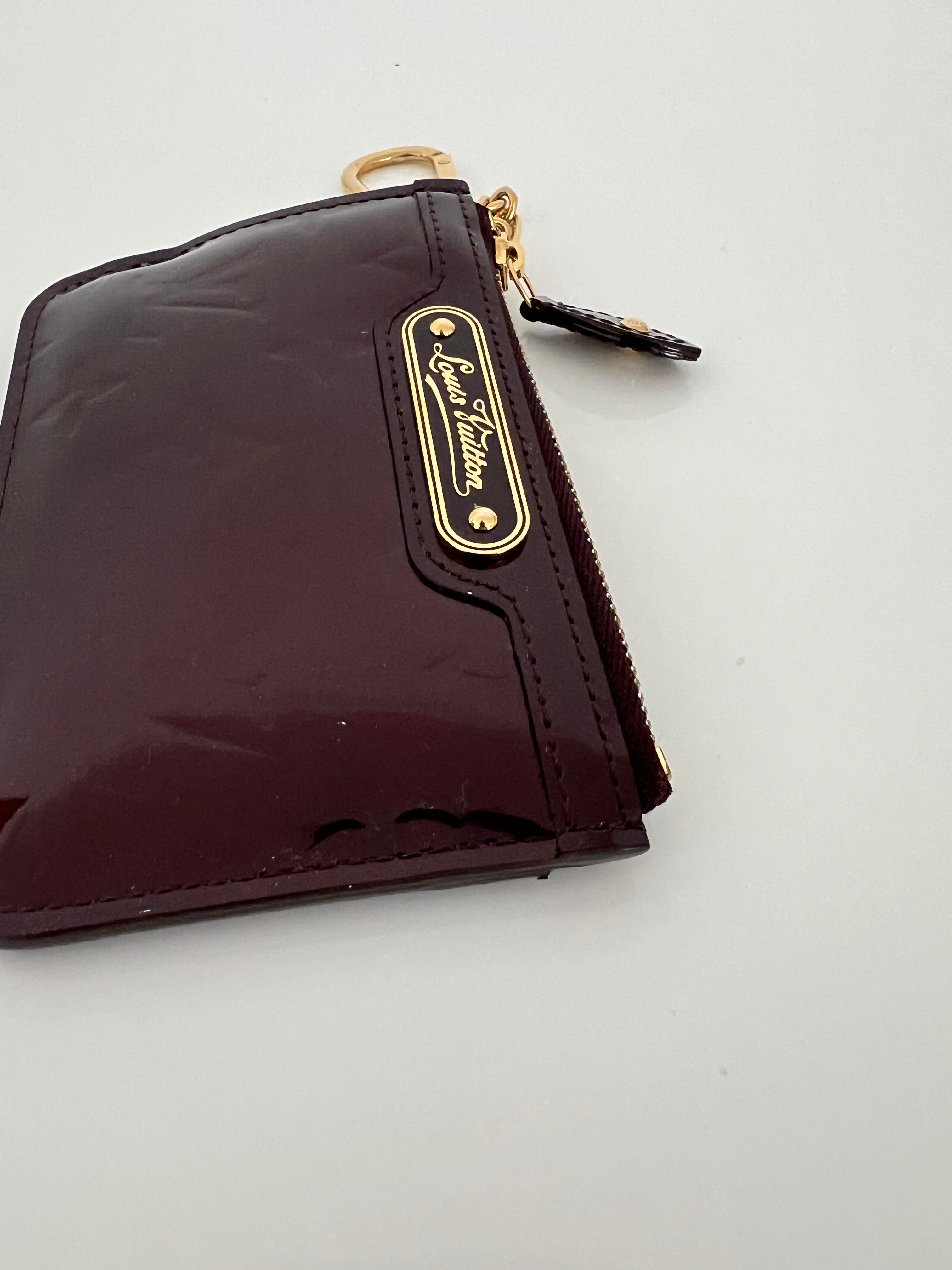 Vernis Empriente Leather Key Card Case Wallet w/GHW