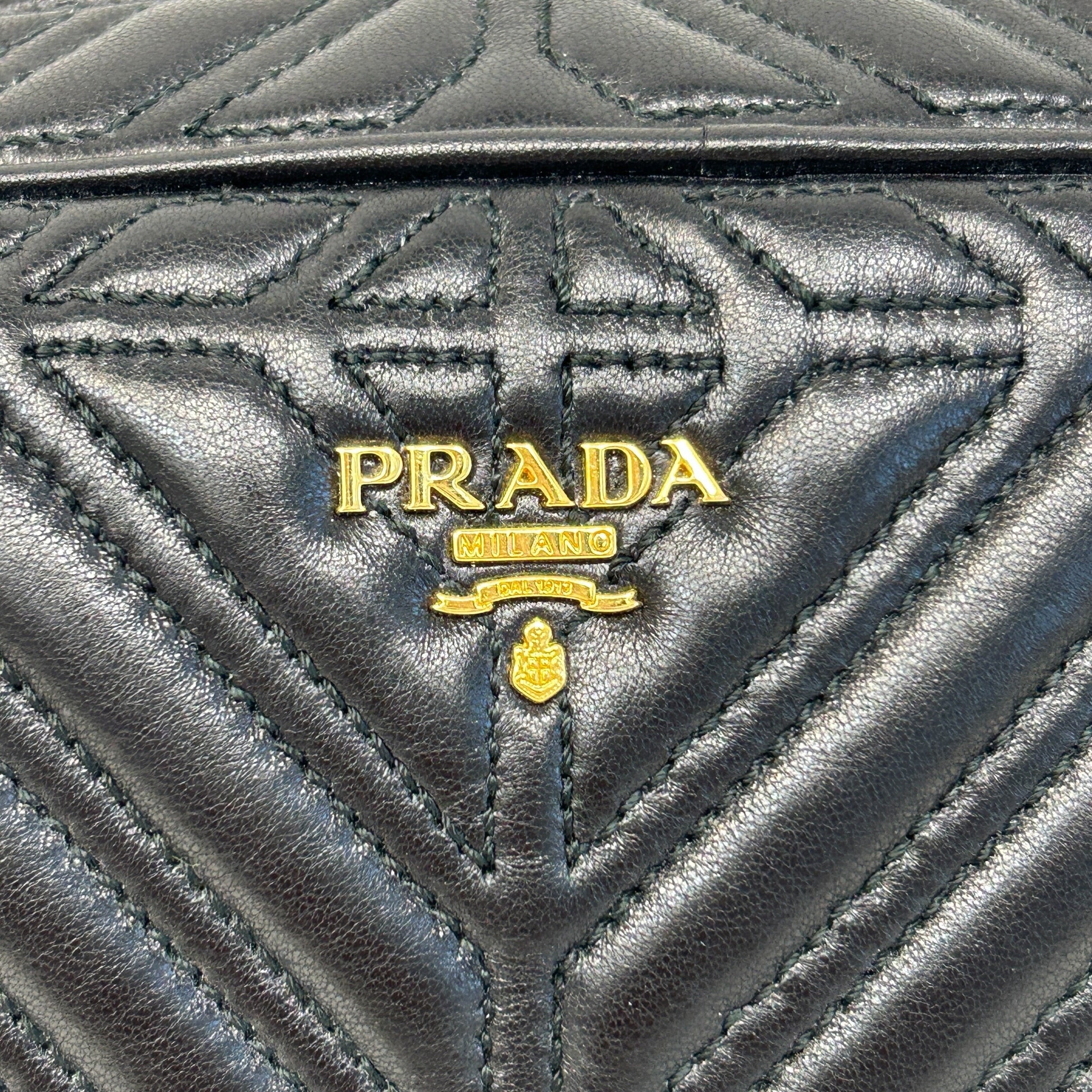 Black Quilted Camera Bag